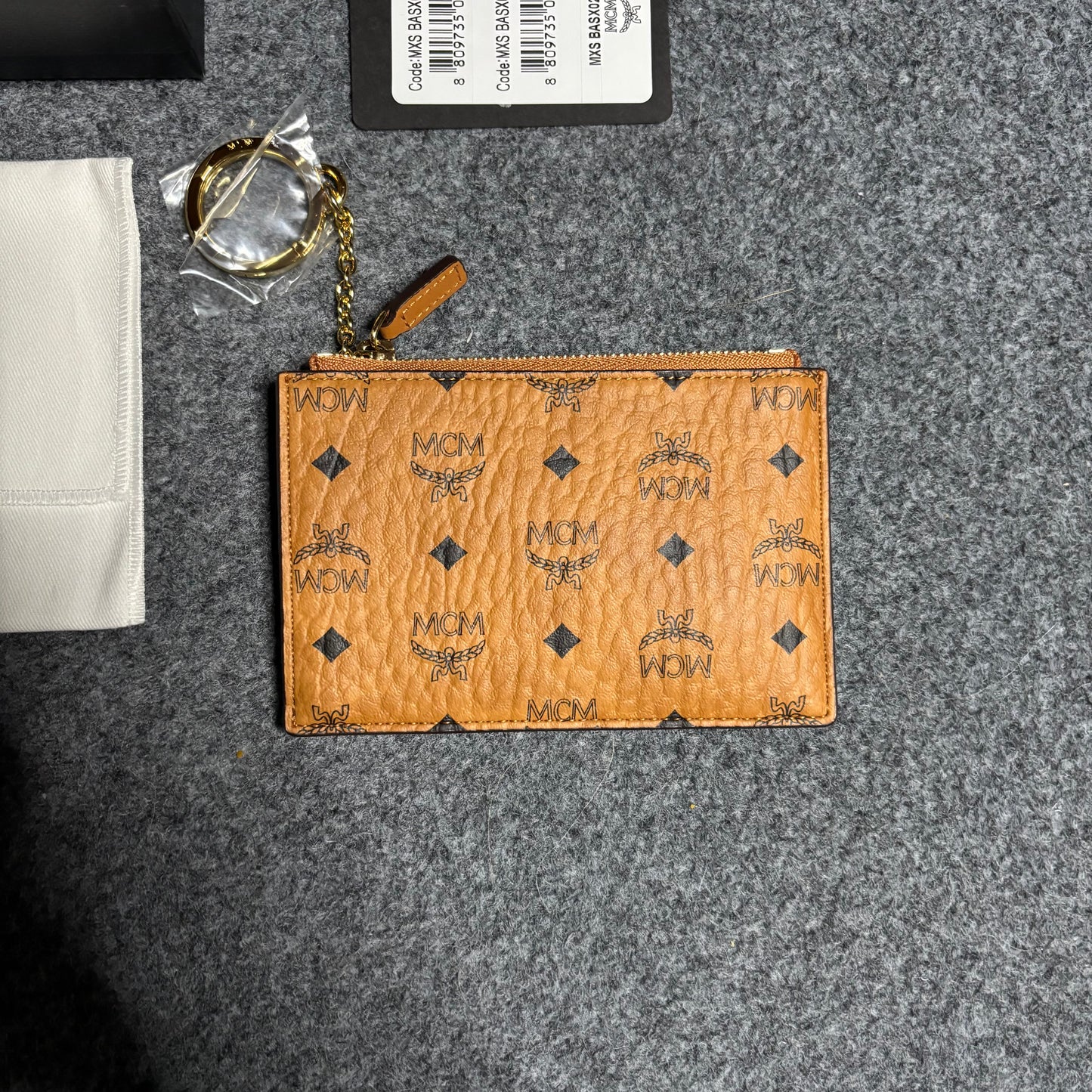 MCM key chain pouch