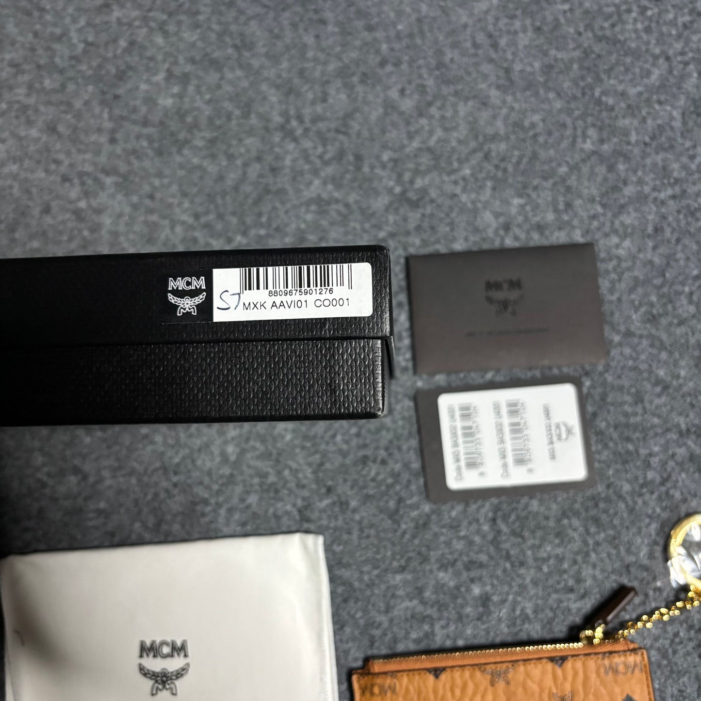 MCM key chain pouch