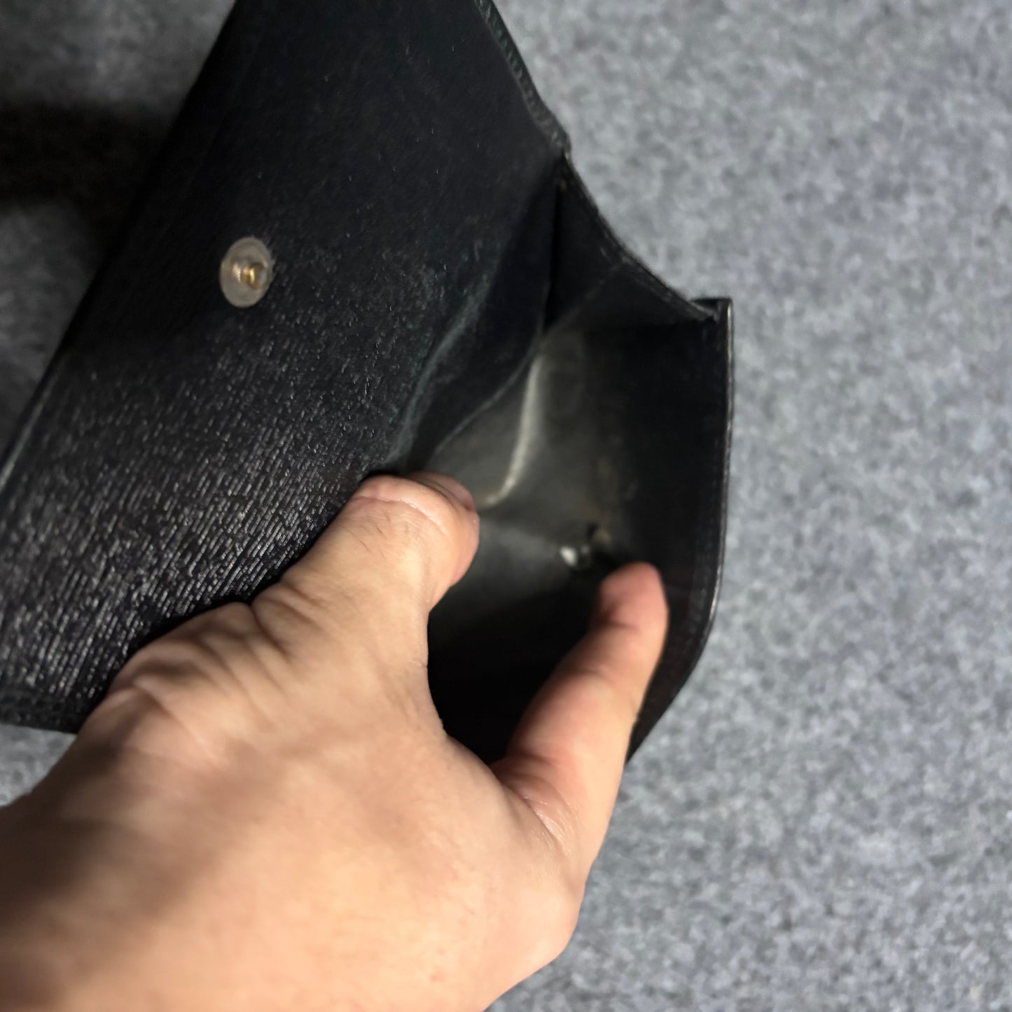 Gucci Tom Ford GG black leather bifold wallet