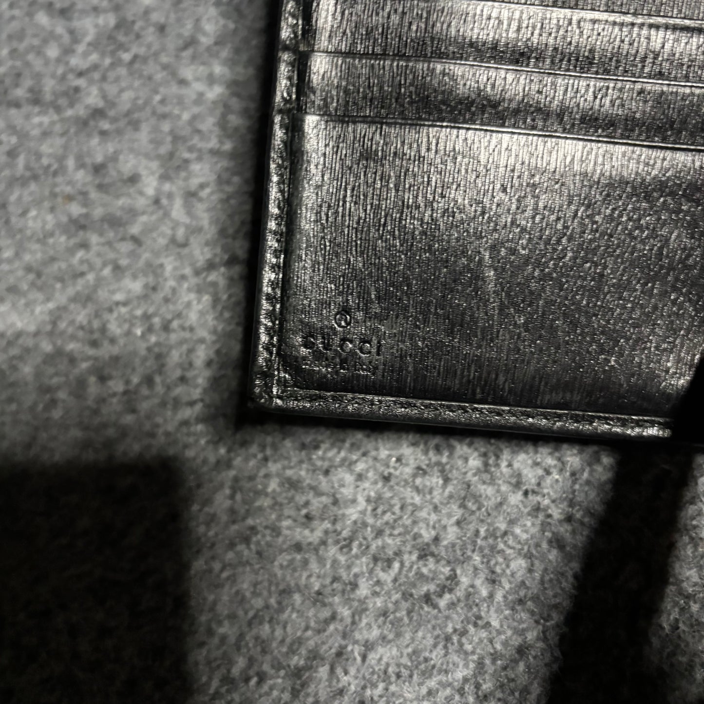 Gucci Tom Ford GG black leather bifold wallet