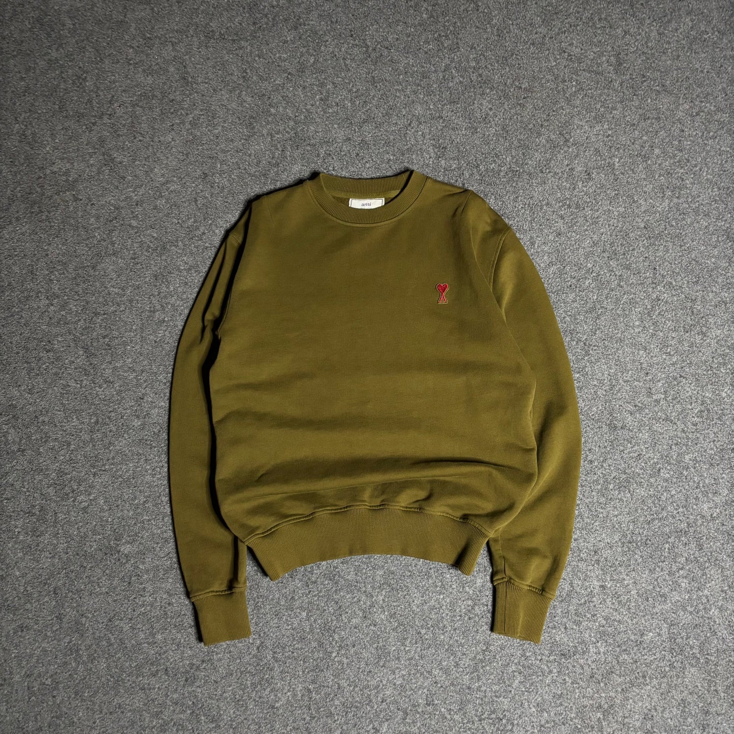 Ami paris olive crewneck