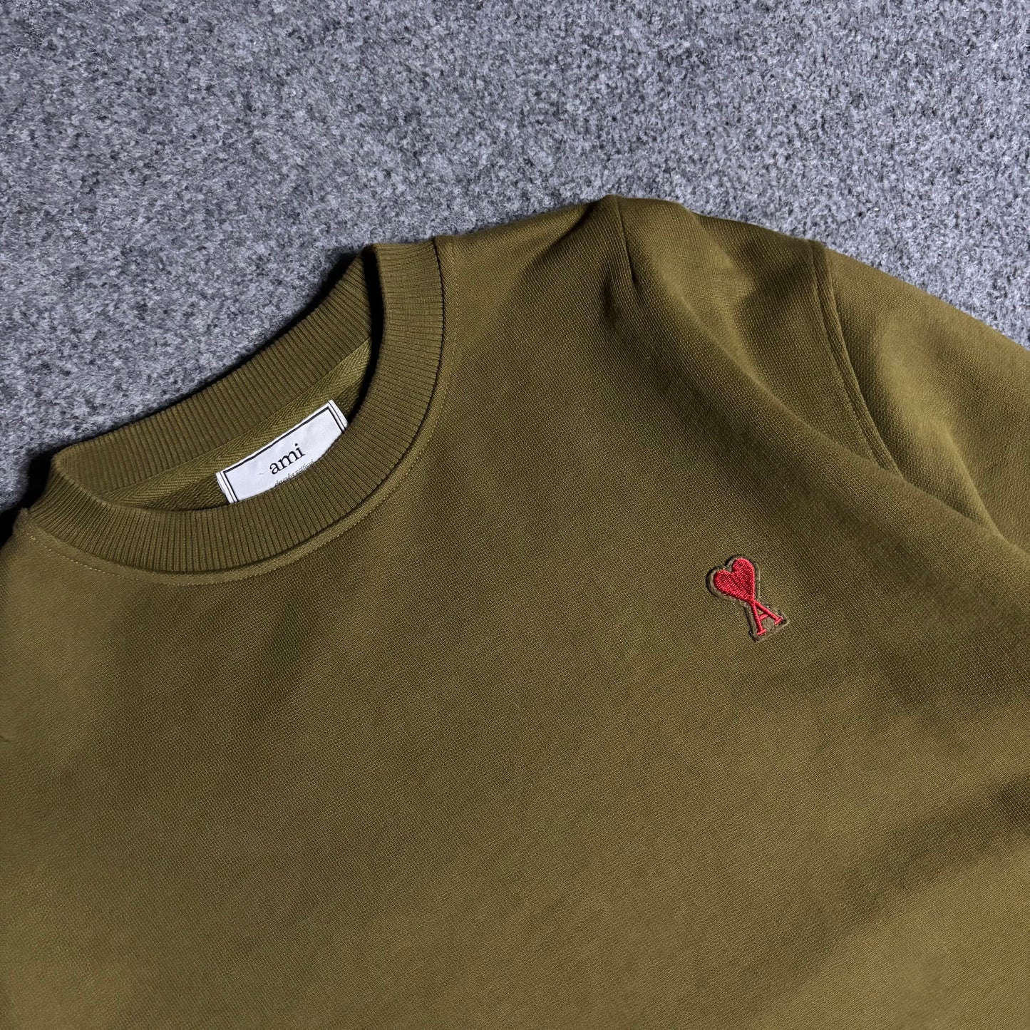 Ami paris olive crewneck