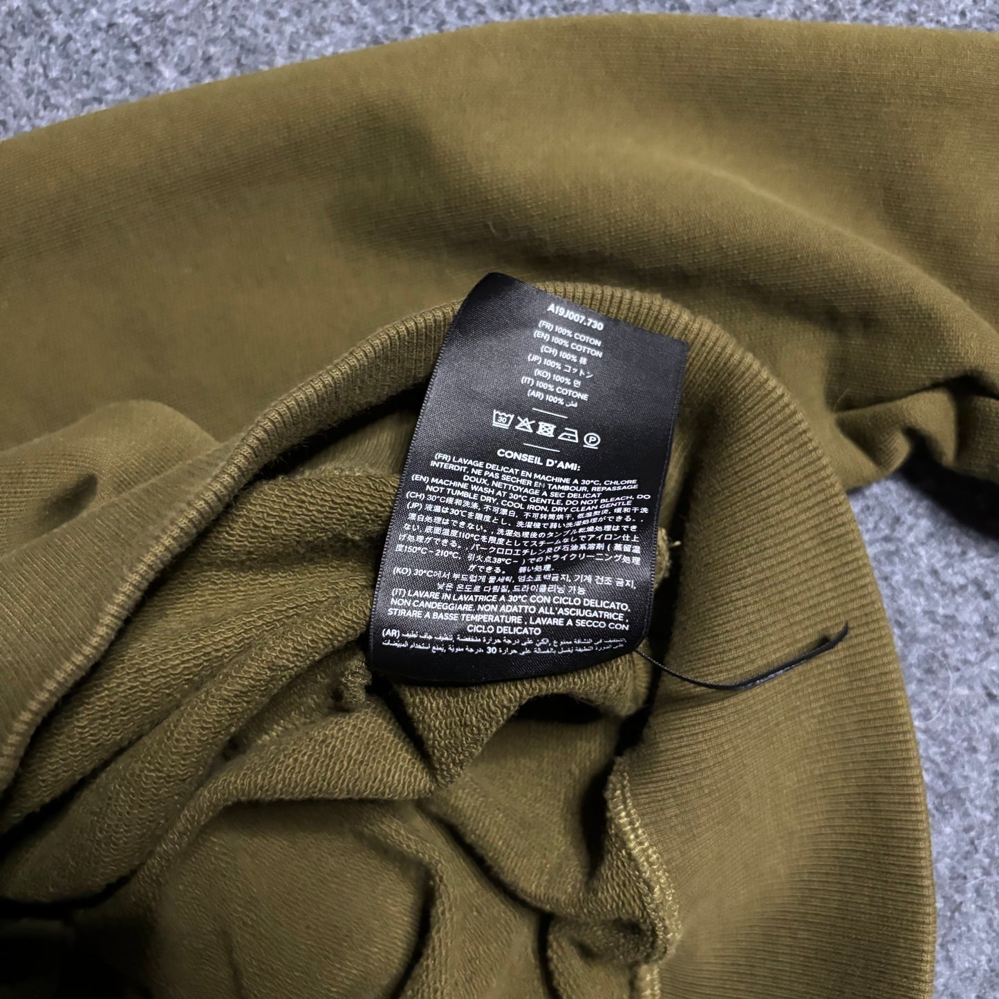 Ami paris olive crewneck