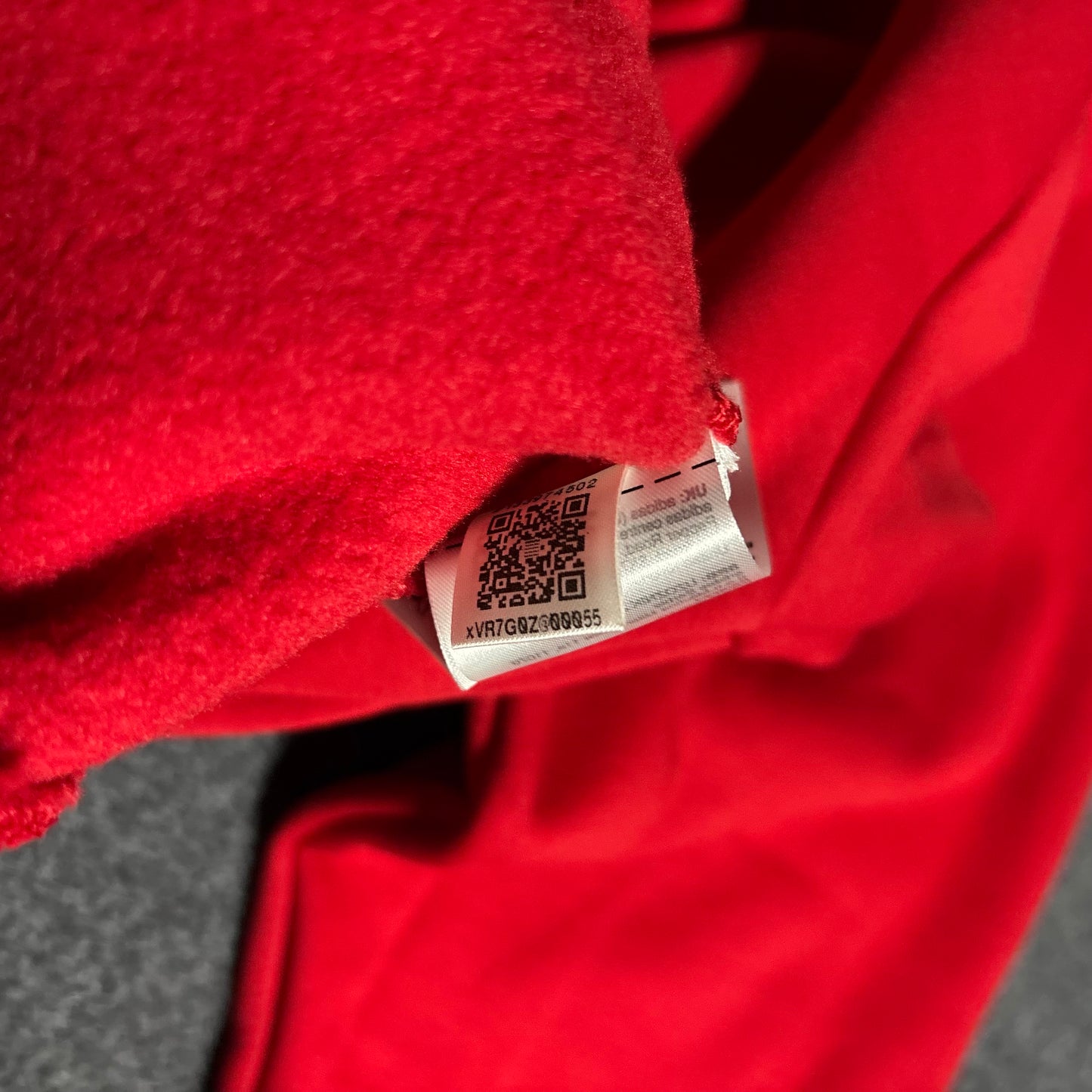 Adidas basketball red oversized hoodie