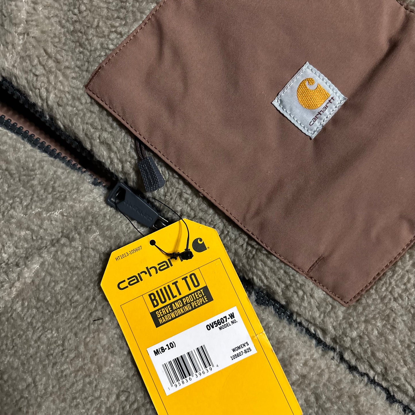 Carhartt reversible fur vest