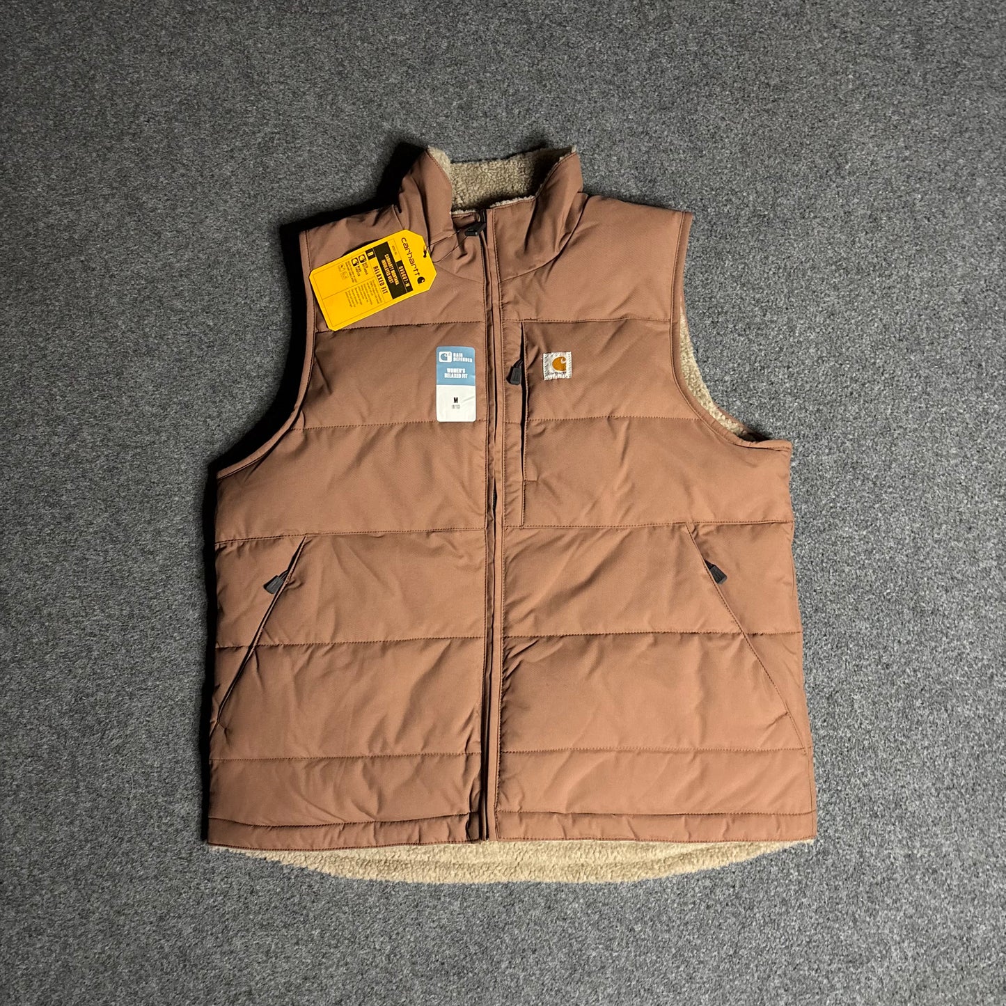 Carhartt reversible fur vest
