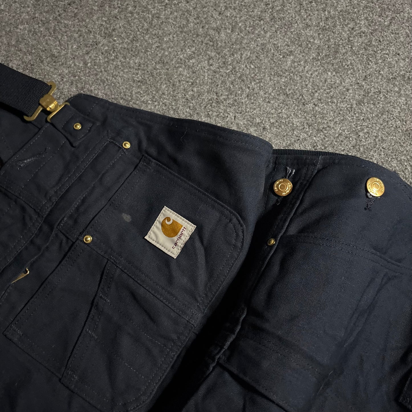 Carhartt double knee overall navy