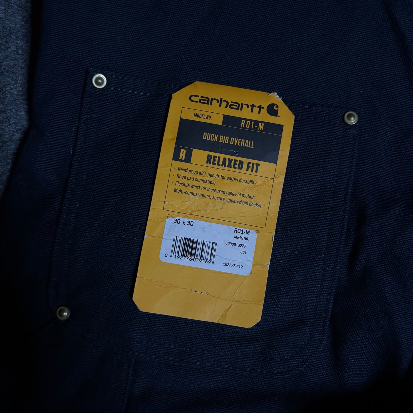 Carhartt double knee overall navy