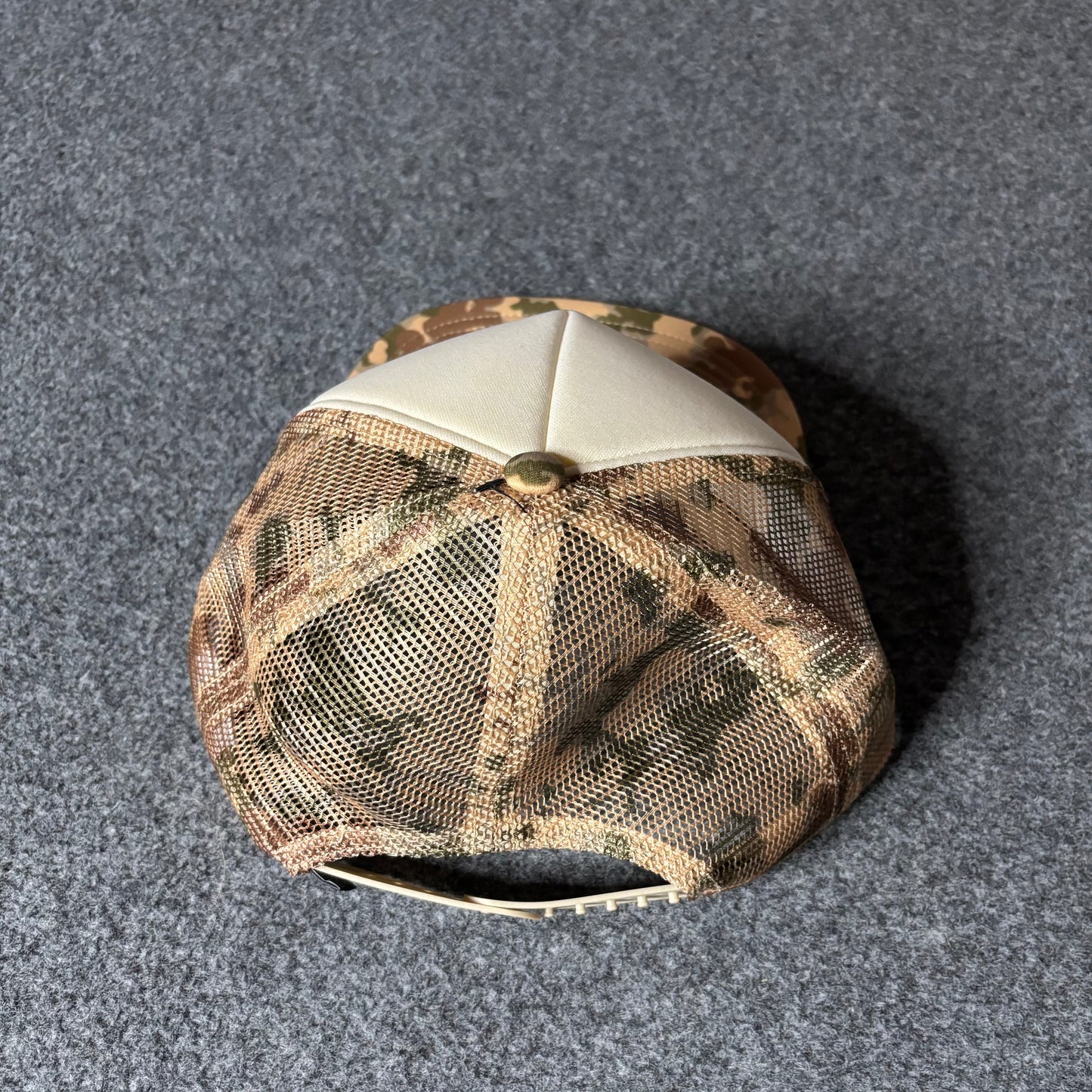Billionaire boys club logo printed camouflage pattern trucker hat