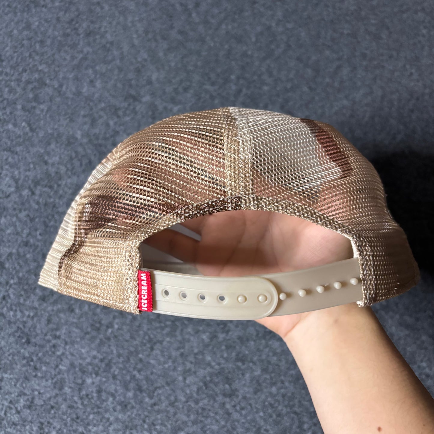 Ice Cream running dog desert camo hat