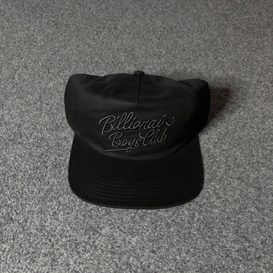 Billionaire boys club script logo hat black