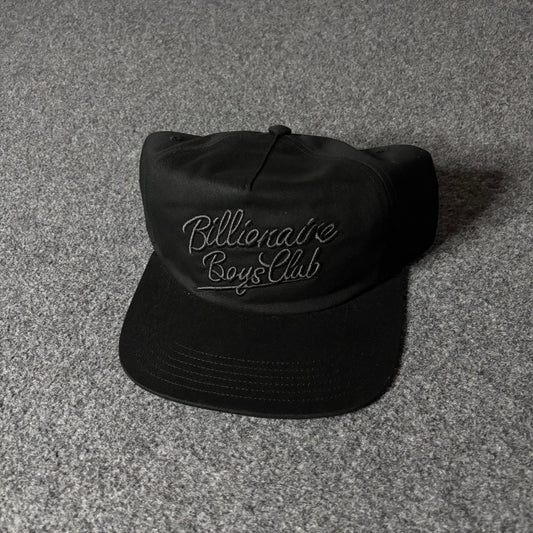 Billionaire boys club script logo hat black