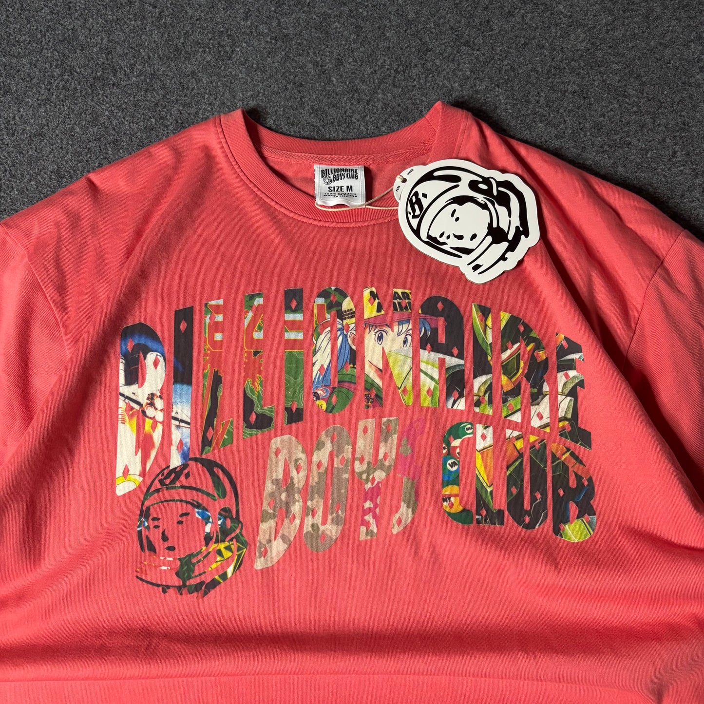 Billionaire Boys Club curve collage tee rose