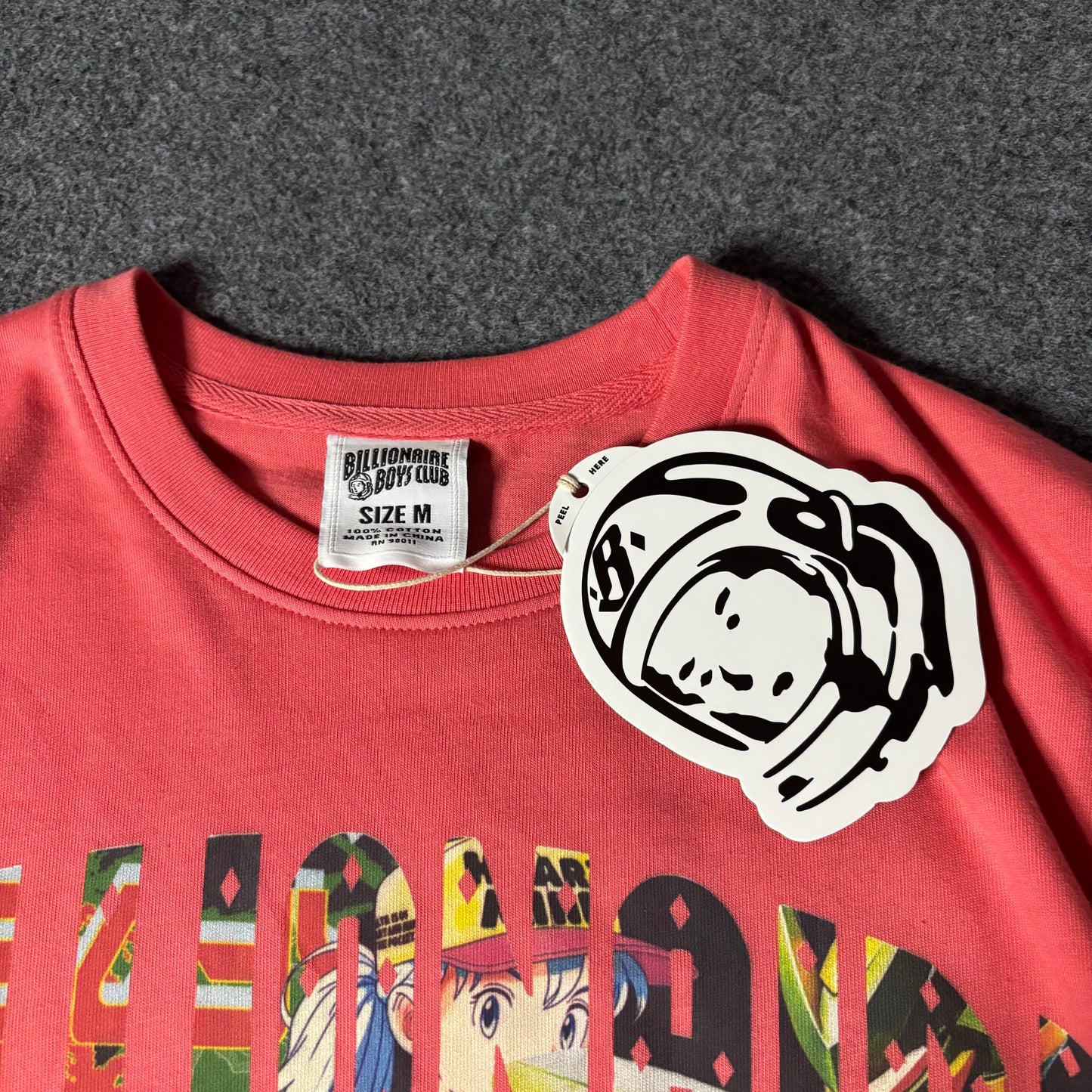 Billionaire Boys Club curve collage tee rose