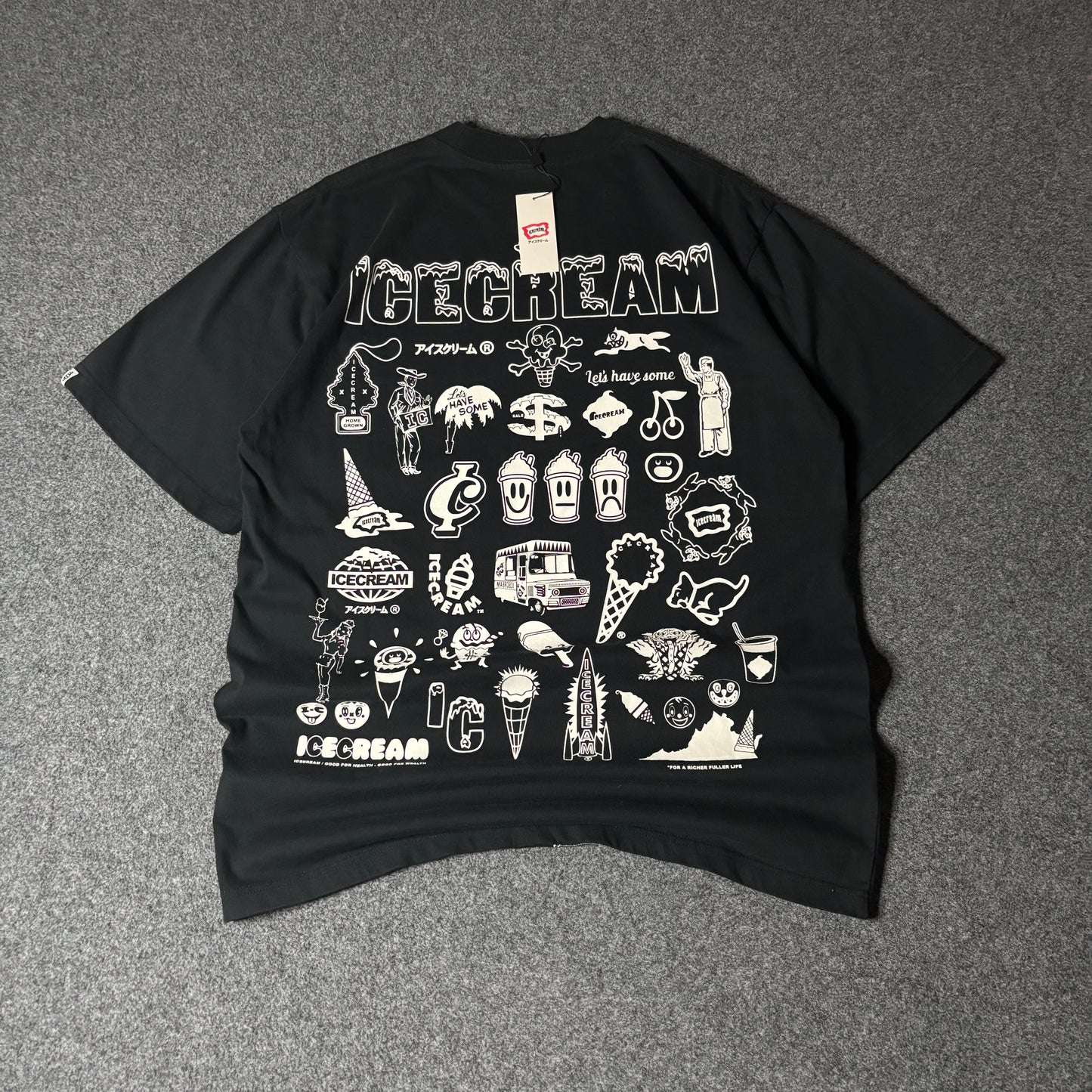 Ice Cream Order Up tee black