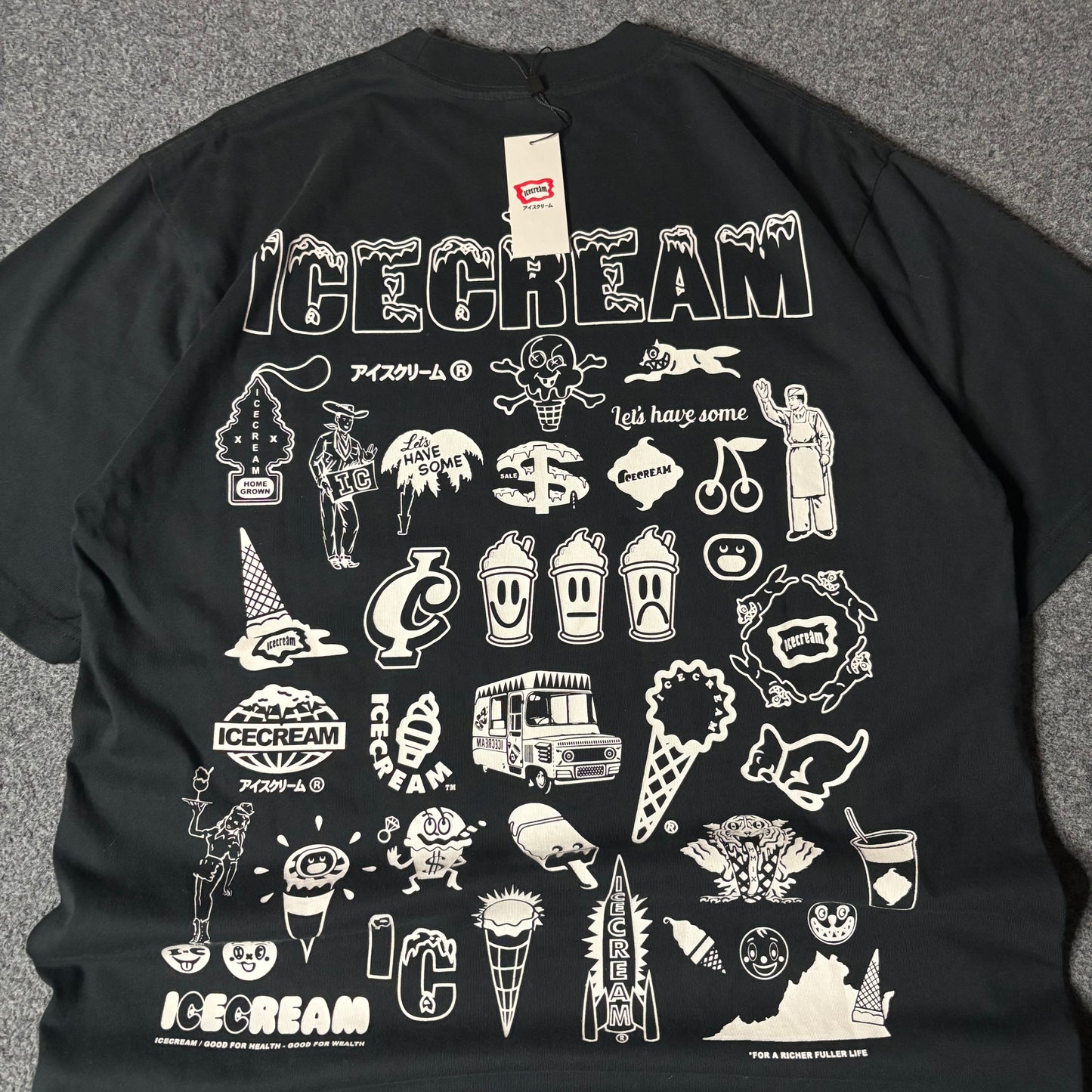 Ice Cream Order Up tee black