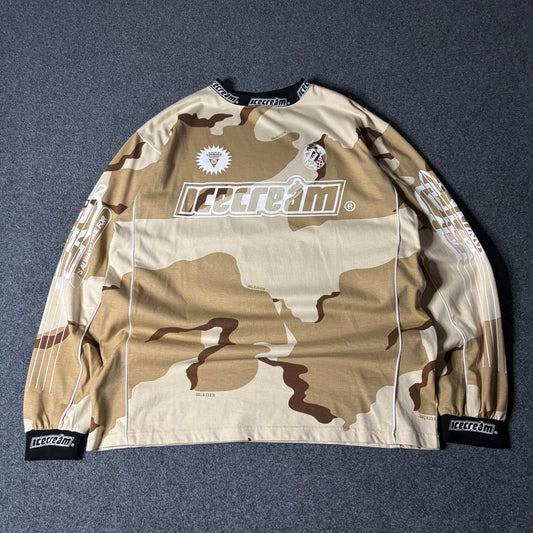Ice Cream hello motto ls desert camo shirt