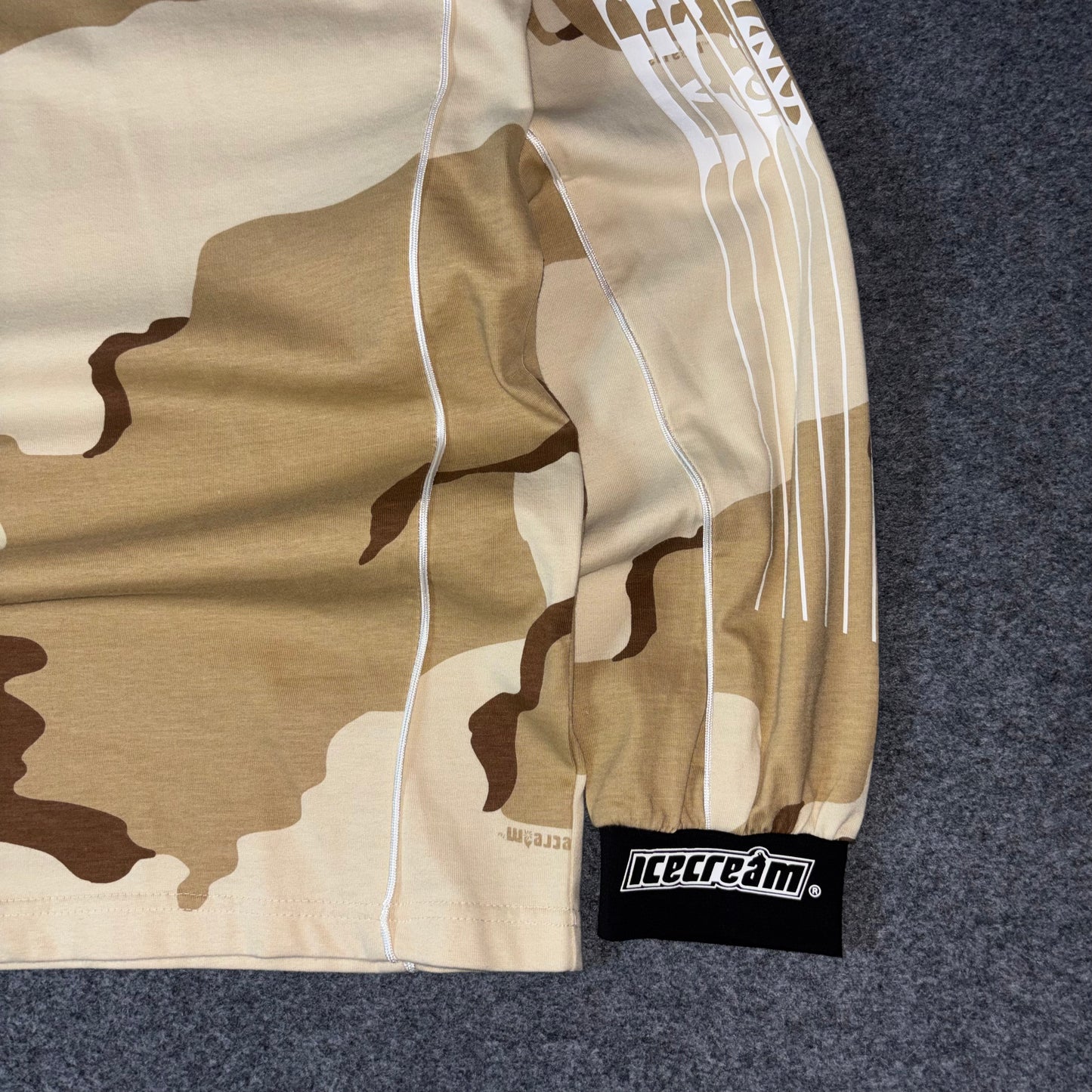 Ice Cream hello motto ls desert camo shirt