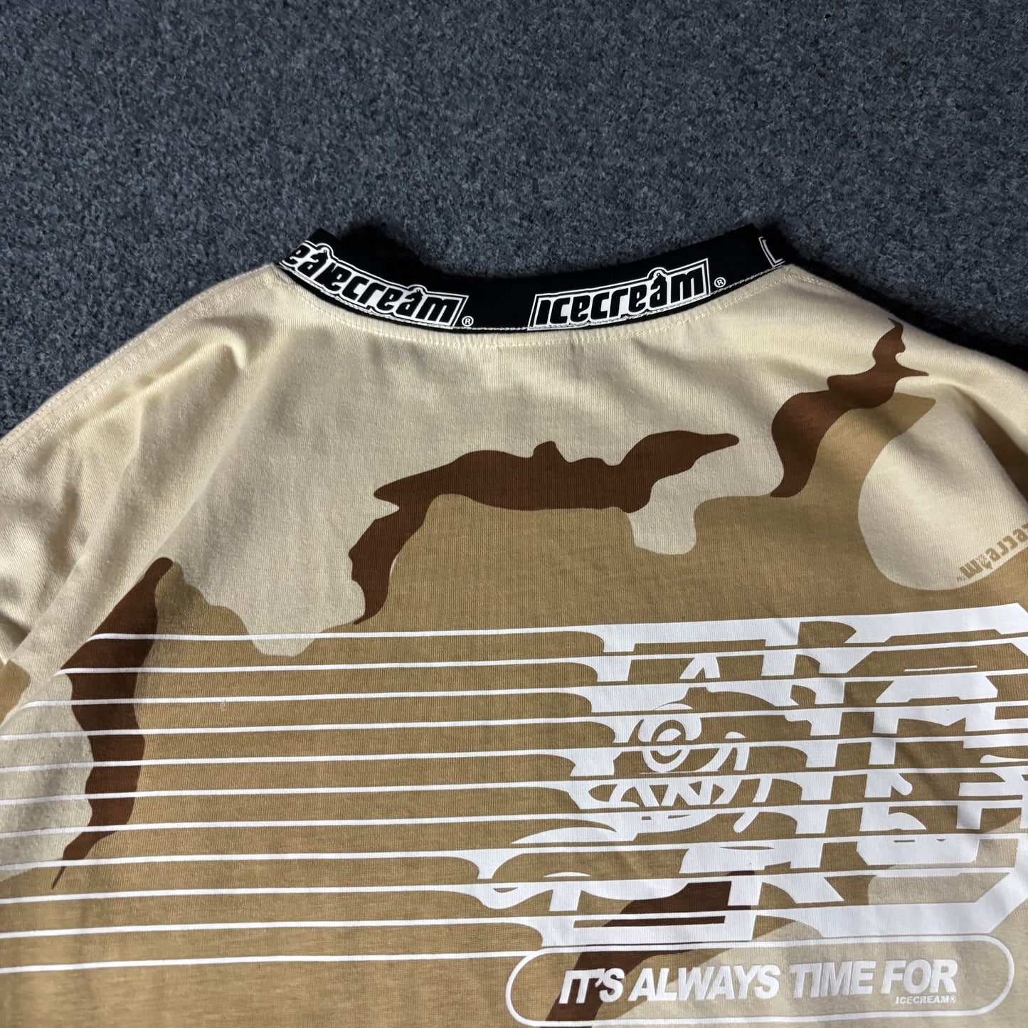 Ice Cream hello motto ls desert camo shirt