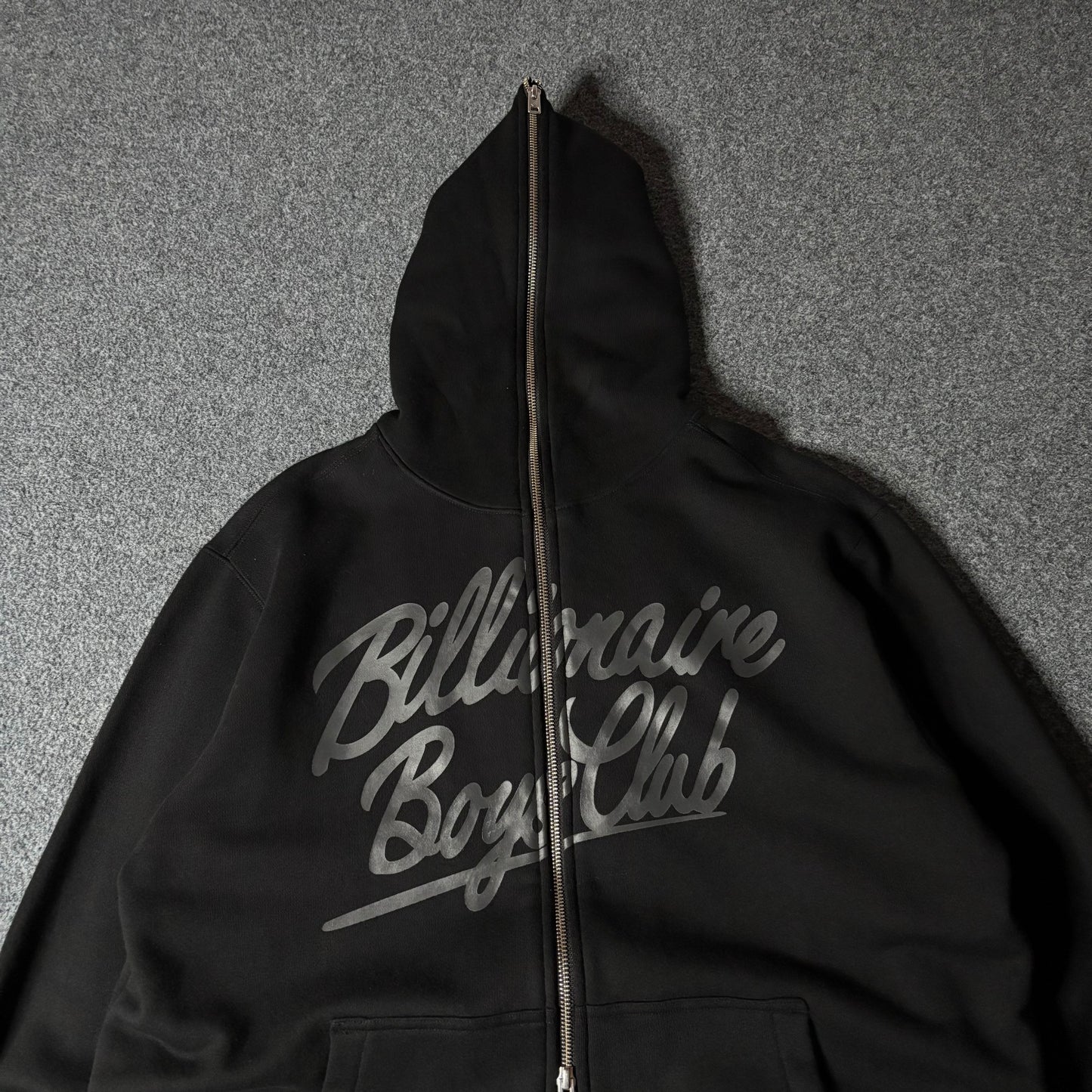 Billionaire Boys Club script zip up hoodie black