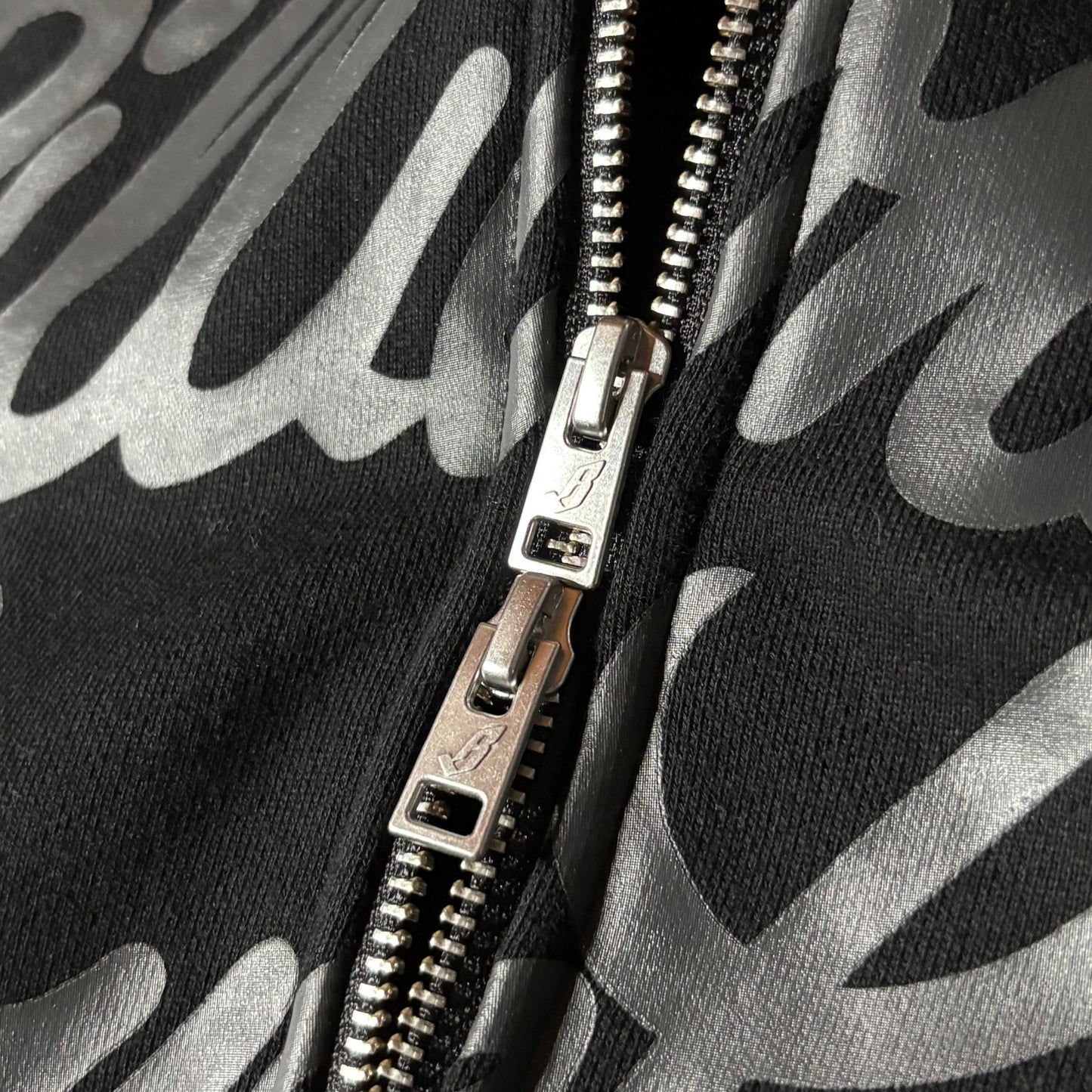 Billionaire Boys Club script zip up hoodie black