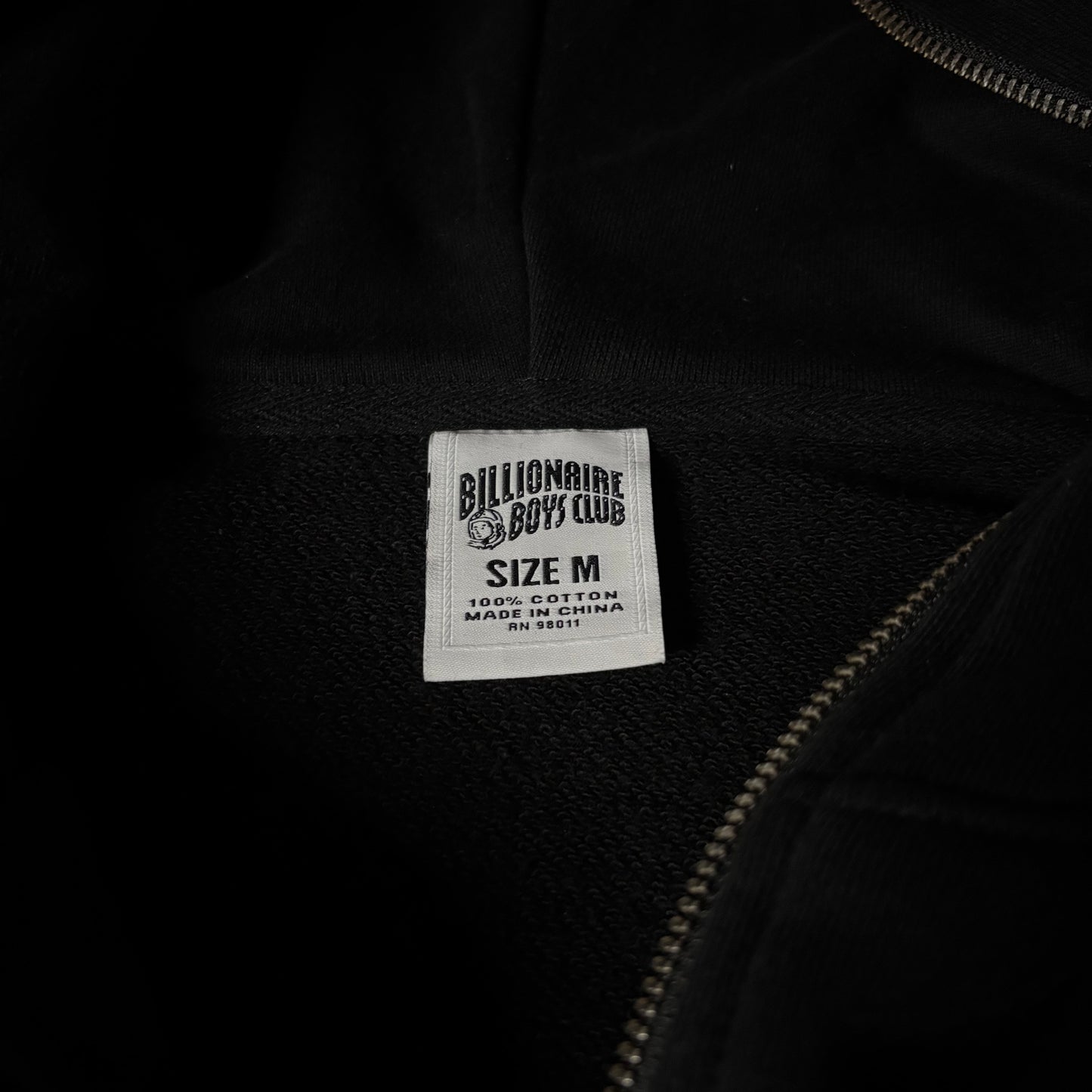 Billionaire Boys Club script zip up hoodie black