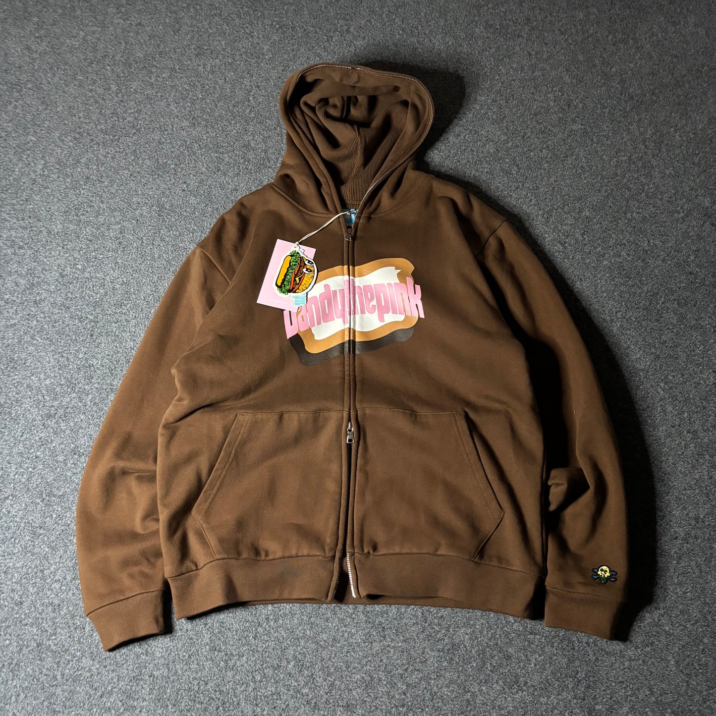 Ice cream x Vandy full zip napolitanean hoodie brown