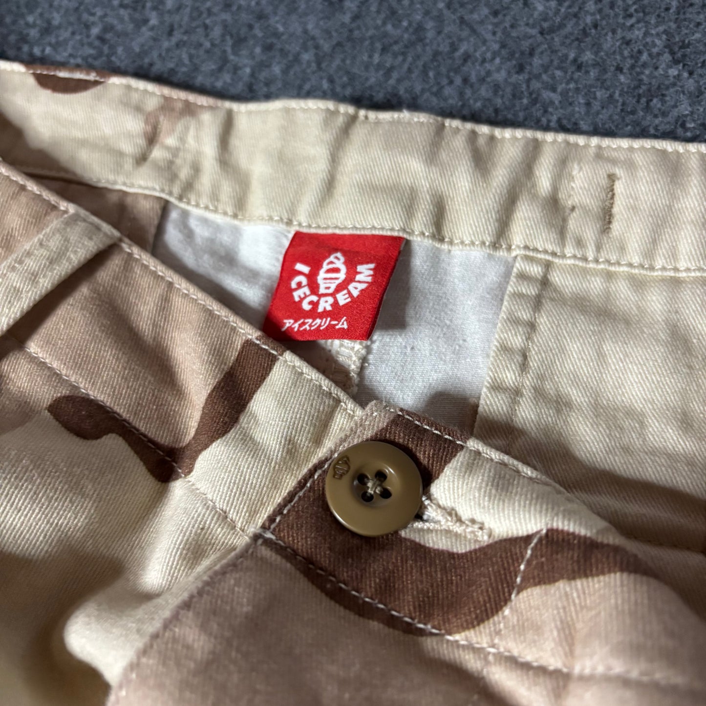 Ice Cream running dog desert camo cargo pant