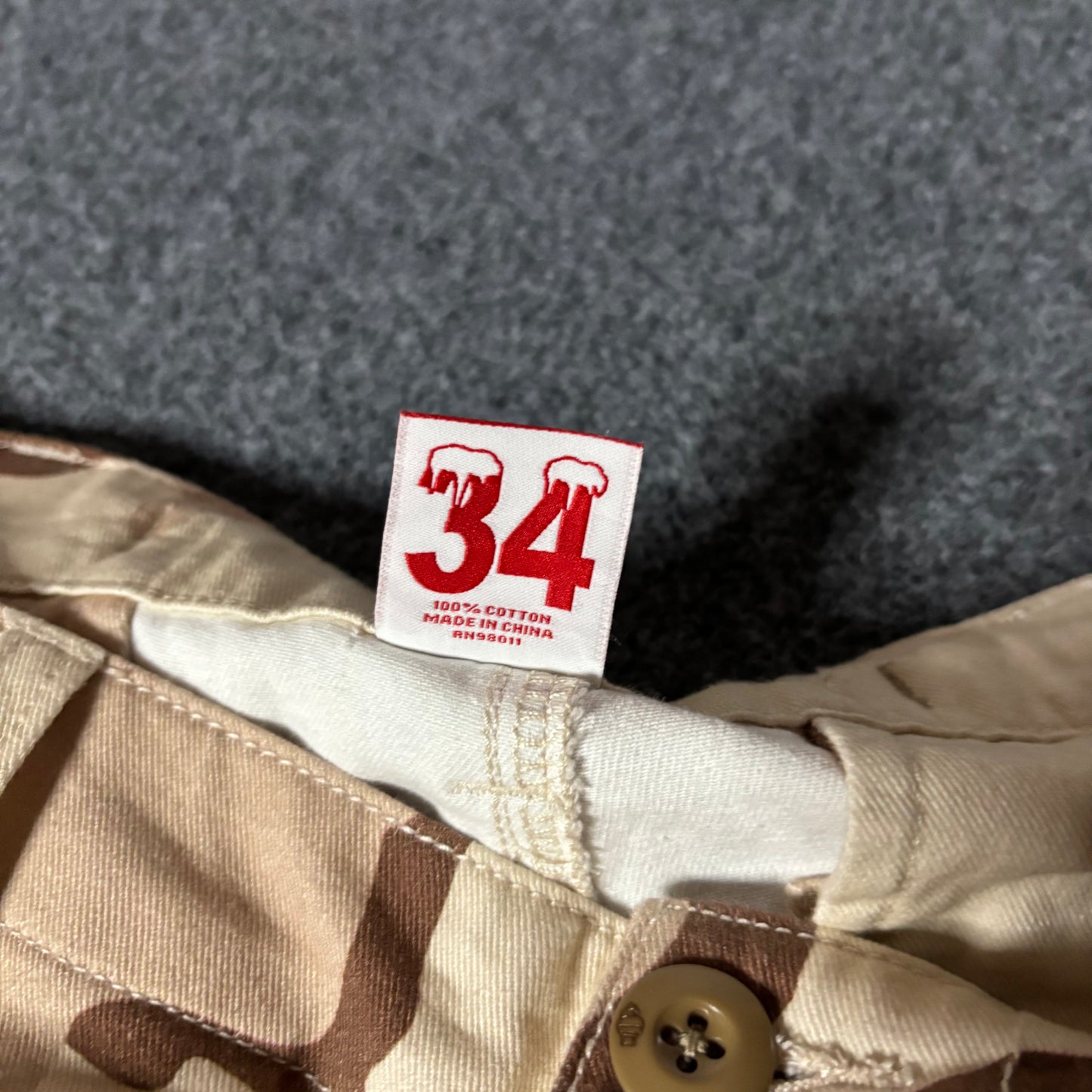 Ice Cream running dog desert camo cargo pant