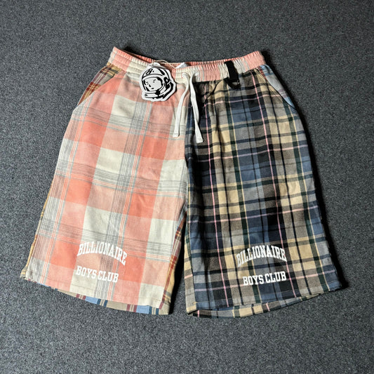 Billionaire Boys Club plaid multi color sweat shorts