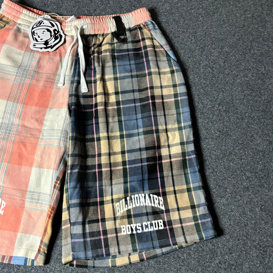 Billionaire Boys Club plaid multi color sweat shorts
