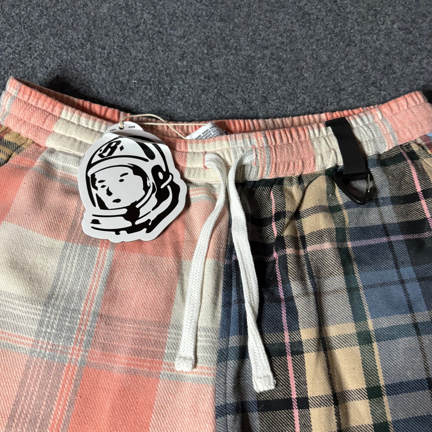 Billionaire Boys Club plaid multi color sweat shorts