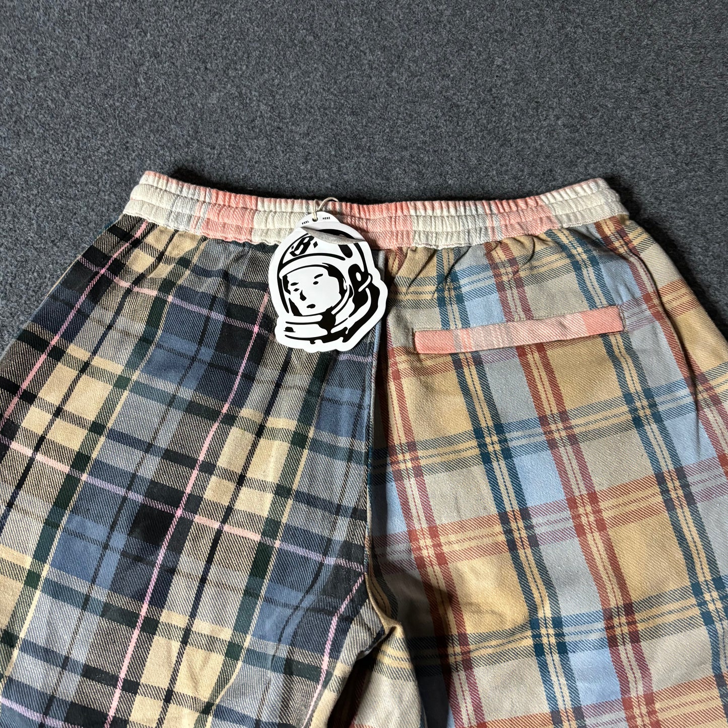 Billionaire Boys Club plaid multi color sweat shorts