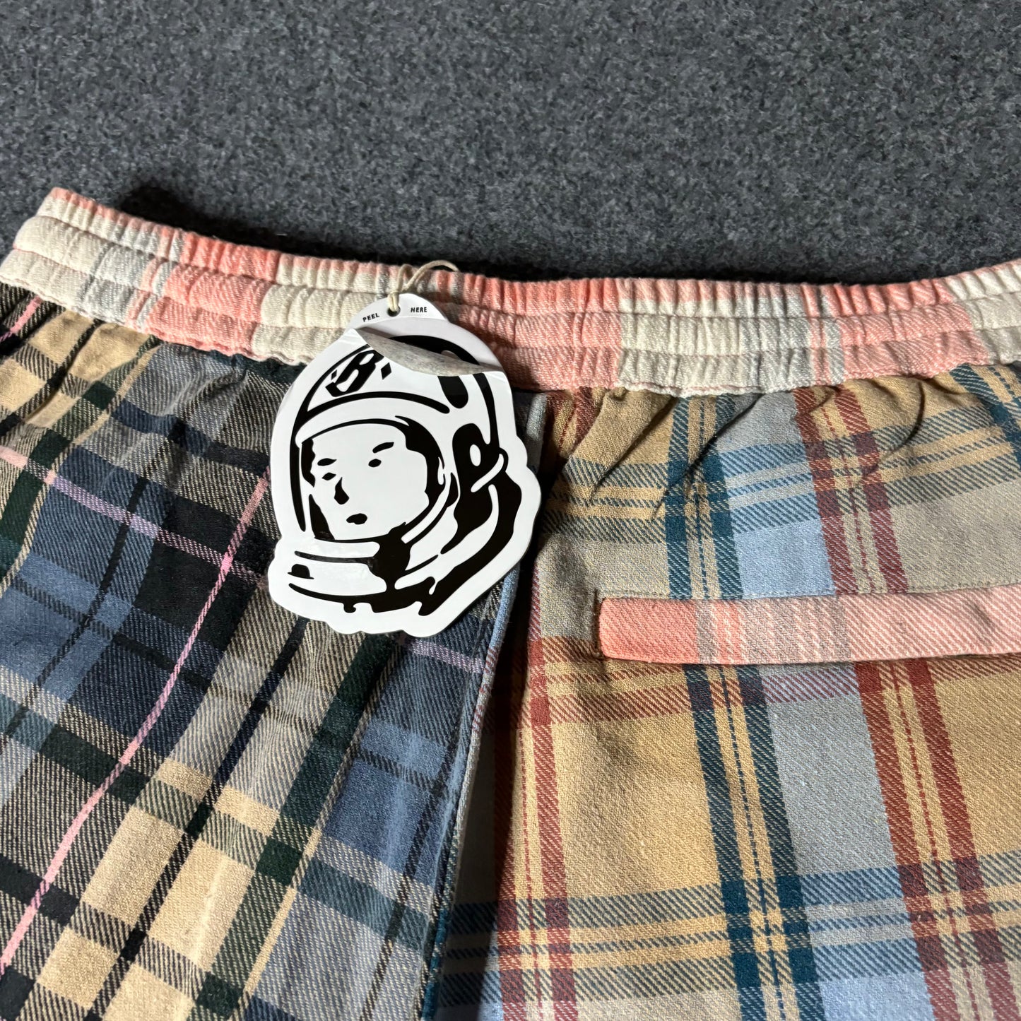Billionaire Boys Club plaid multi color sweat shorts
