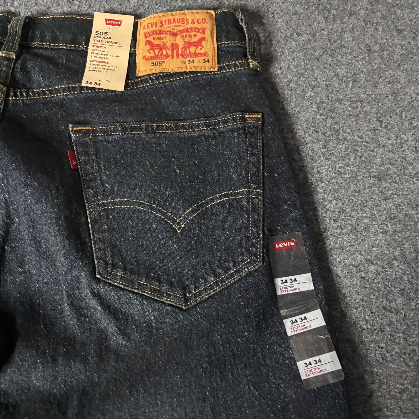 Levis 505 regular acid wash
