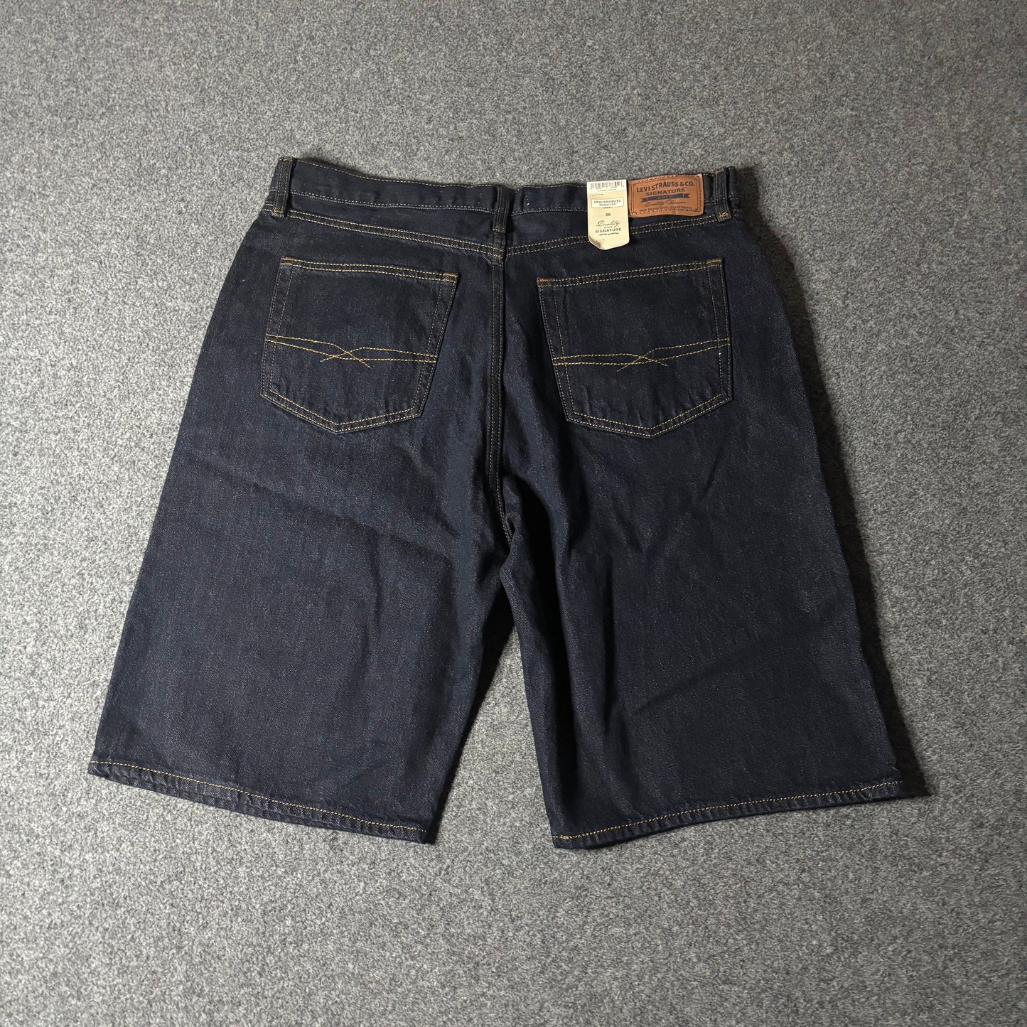 Levis baggy denim shorts indigo