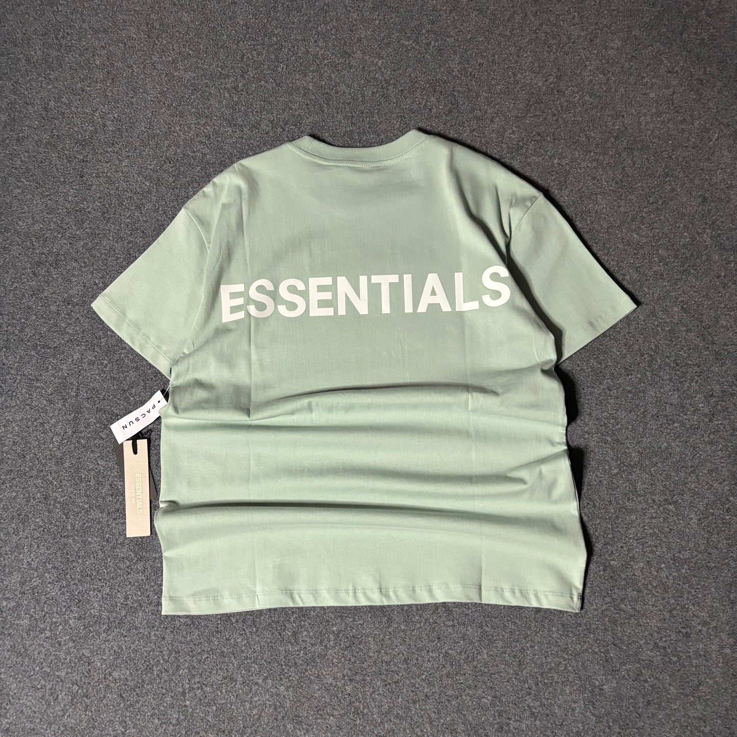 Essentials reflective back logo tee