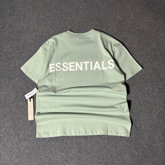 Essentials reflective back logo tee