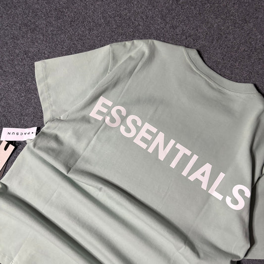 Essentials reflective back logo tee