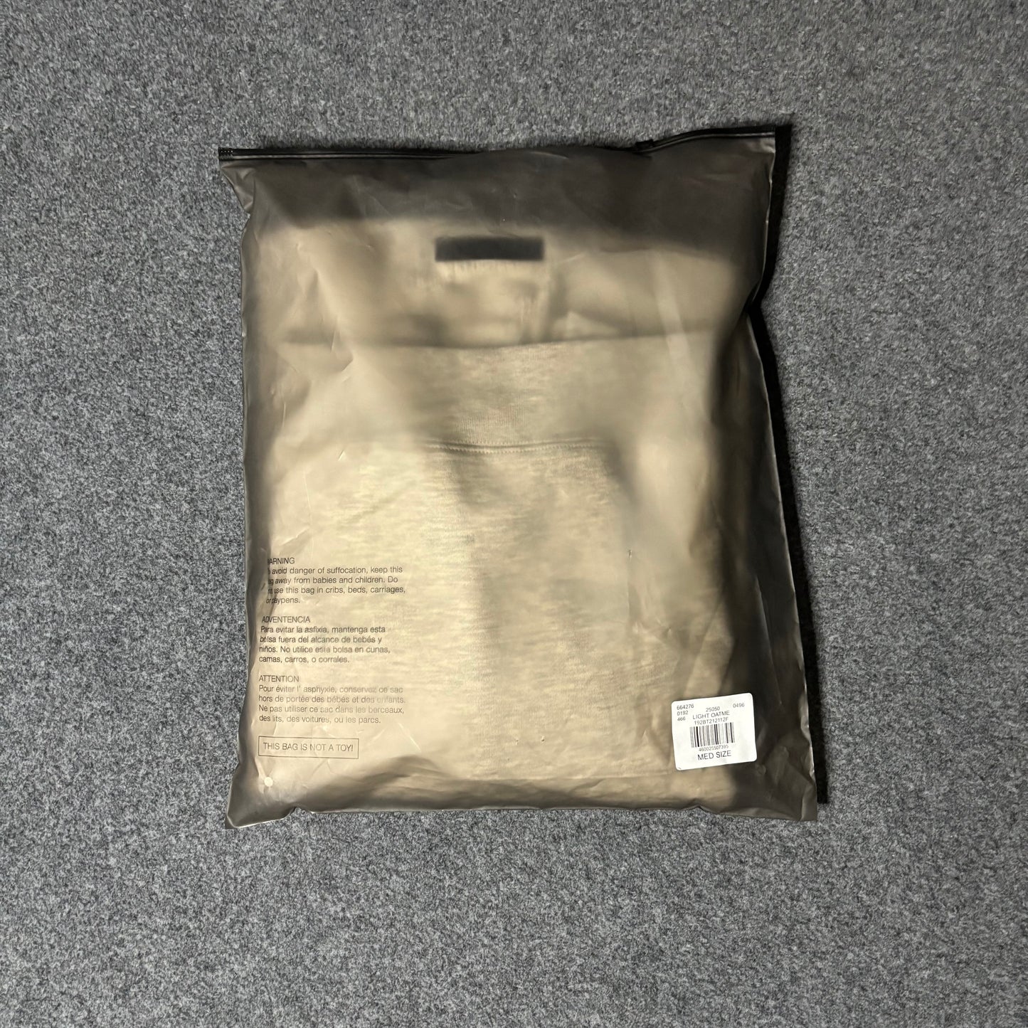 Essentials light oatmeal hoodie