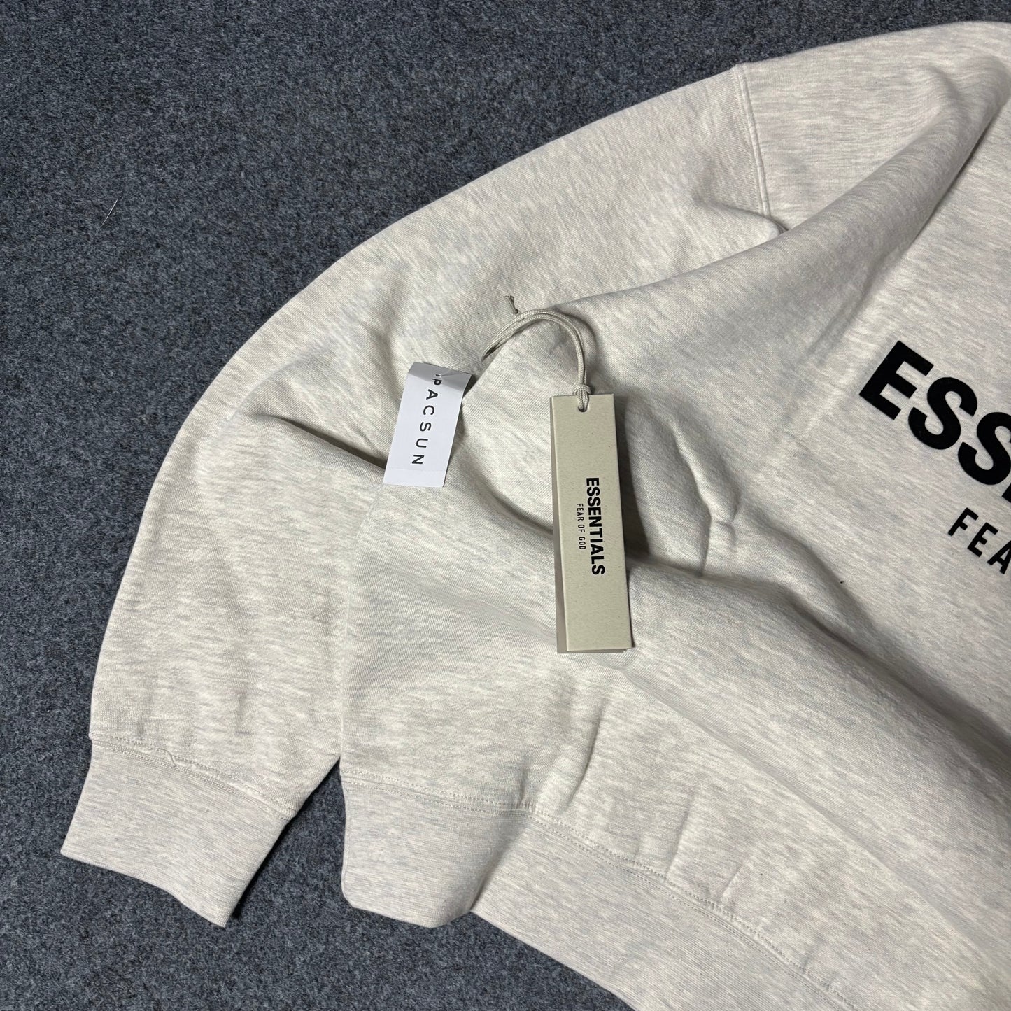 Essentials light oatmeal hoodie