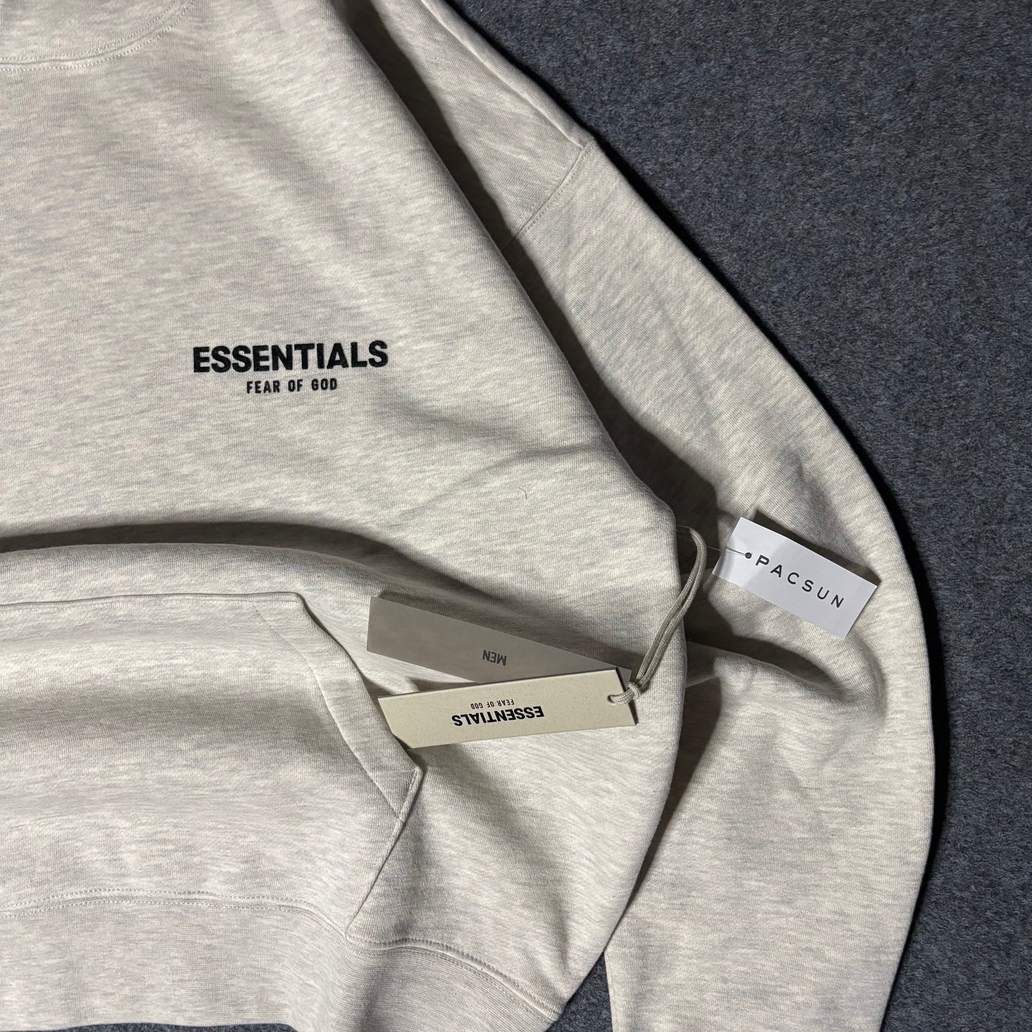 Essentials light oatmeal hoodie