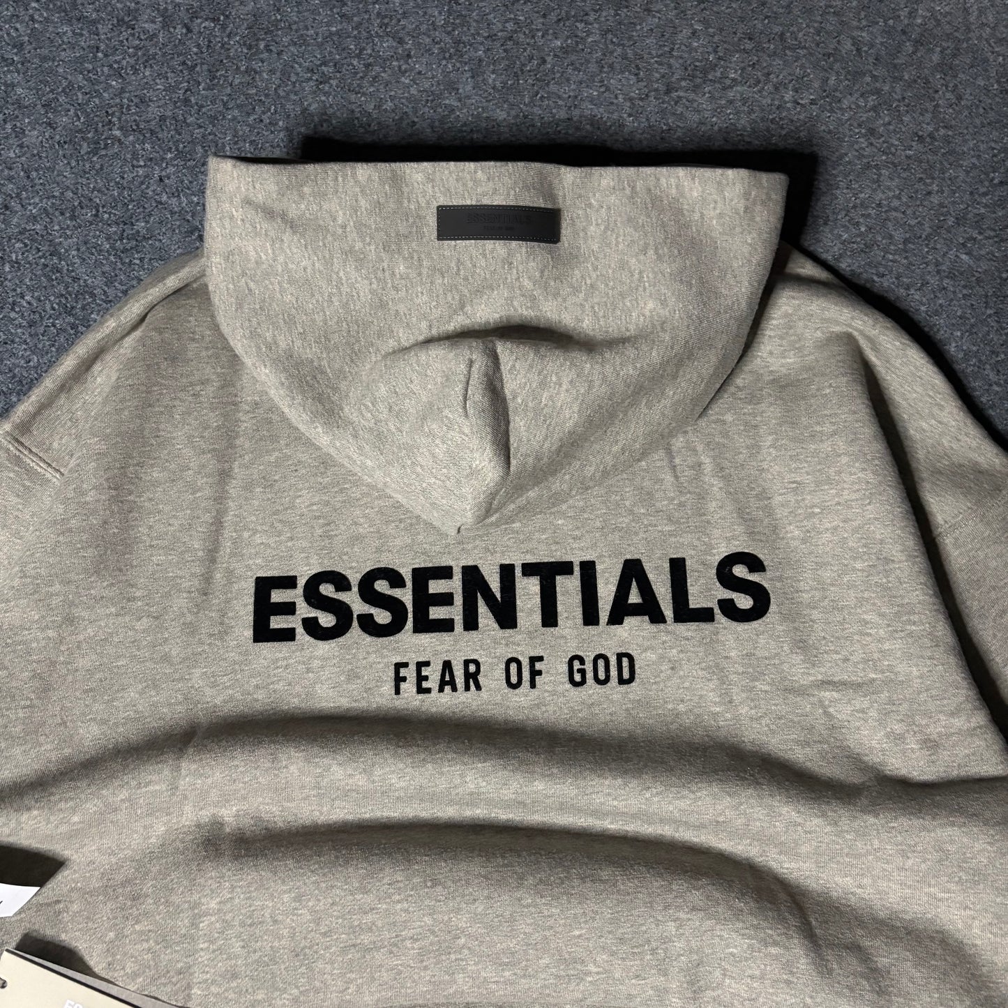 Essentials dark oatmeal hoodie