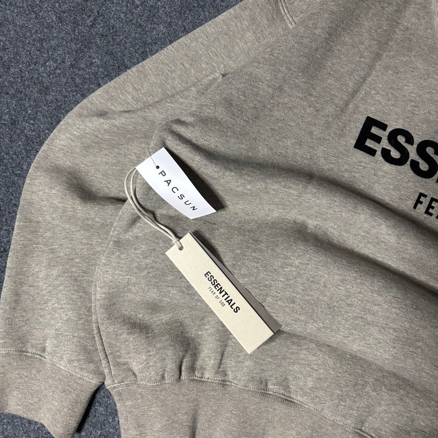 Essentials dark oatmeal hoodie