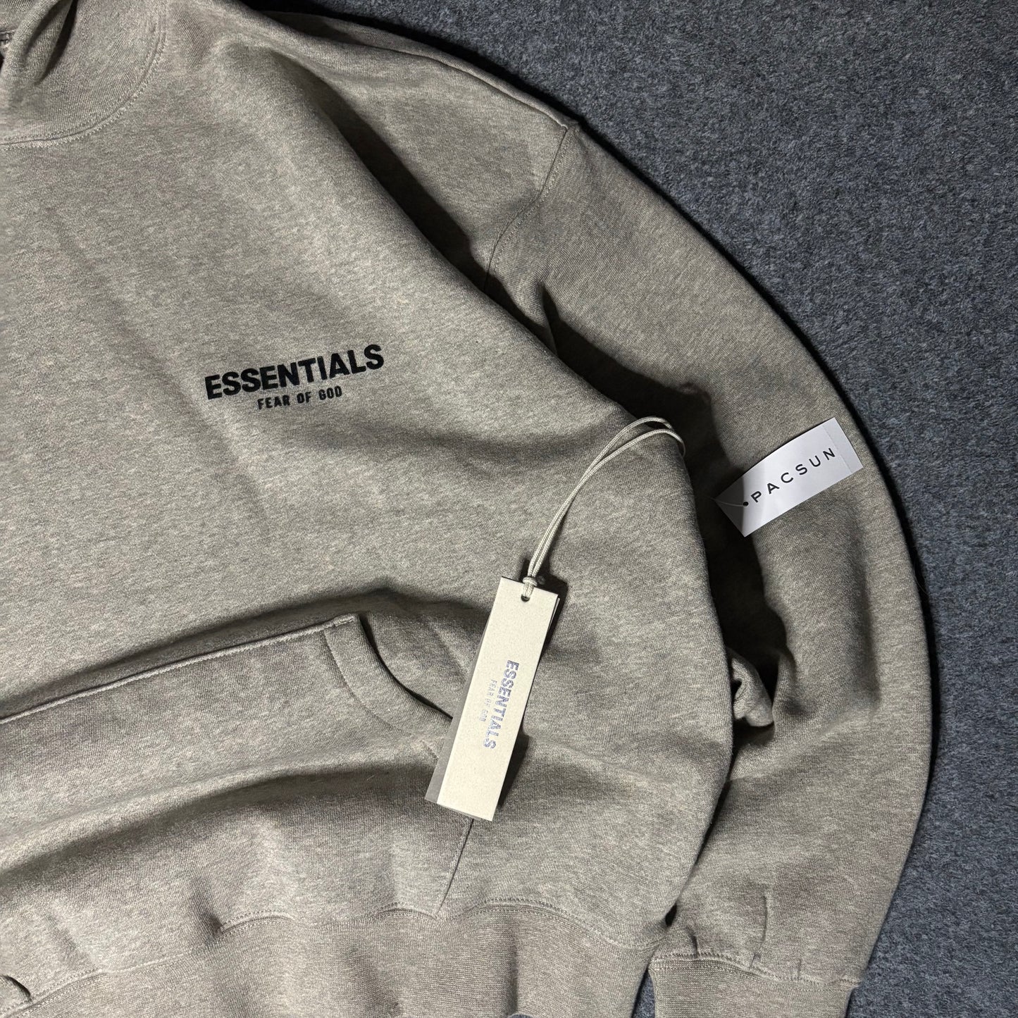Essentials dark oatmeal hoodie