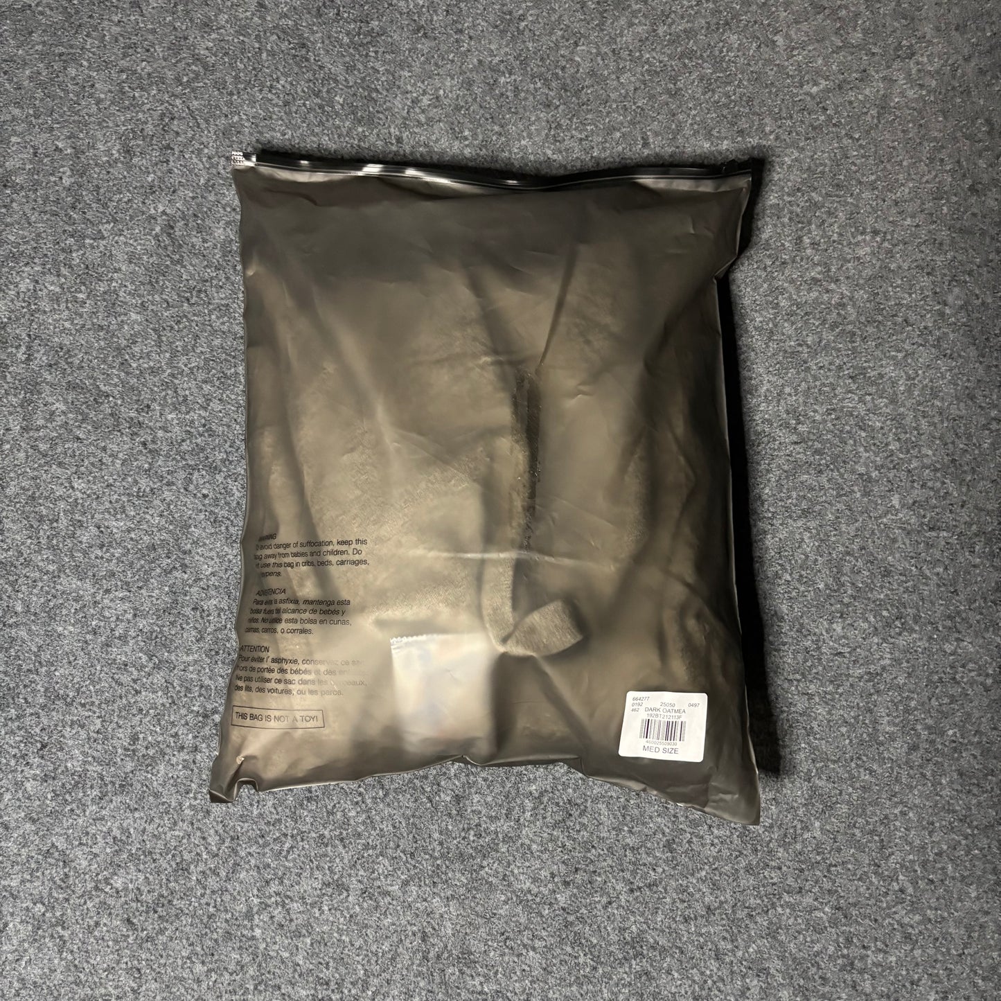 Essentials dark oatmeal hoodie