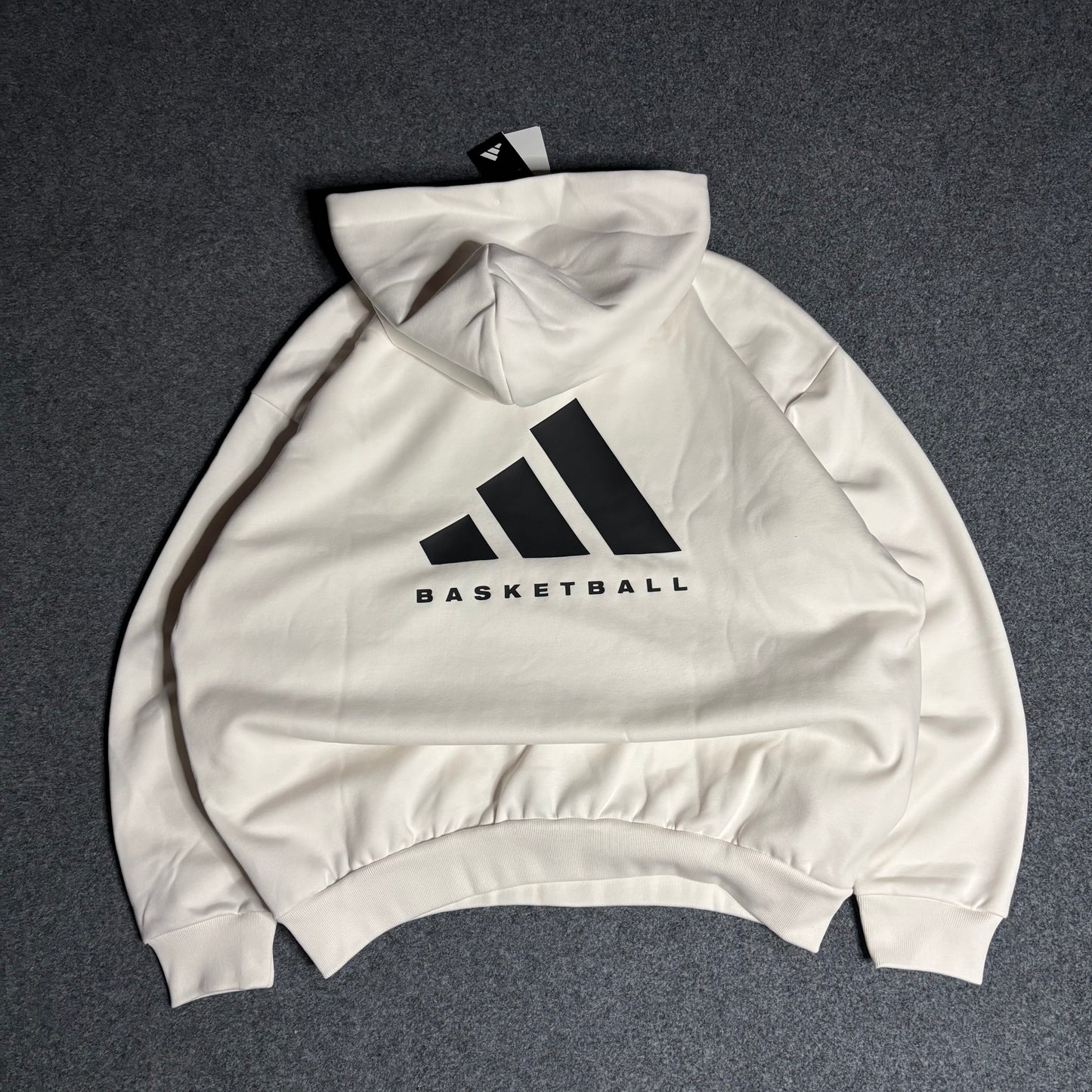 Adidas basketball one fl hoodie cloud white