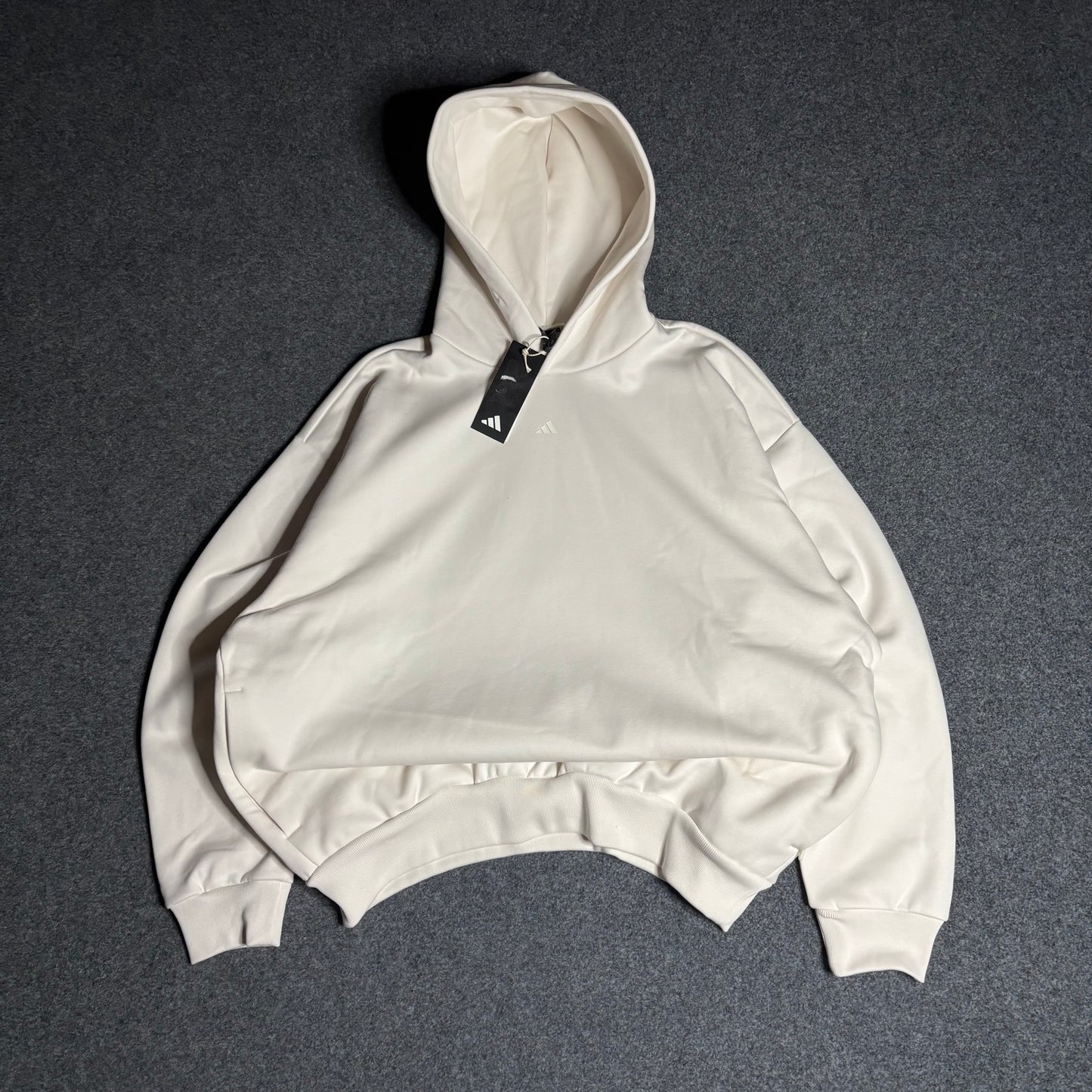 Adidas basketball one fl hoodie cloud white