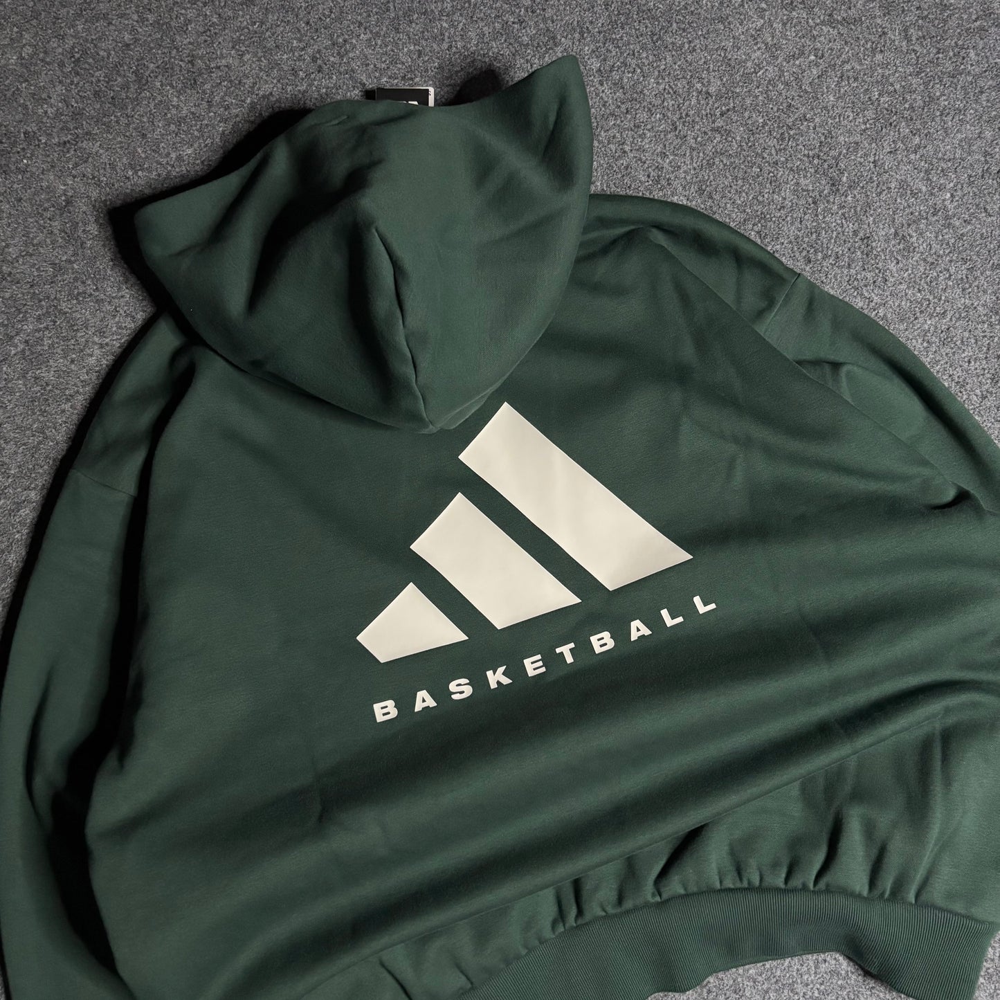 Adidas basketball one fl hoodie mineral green