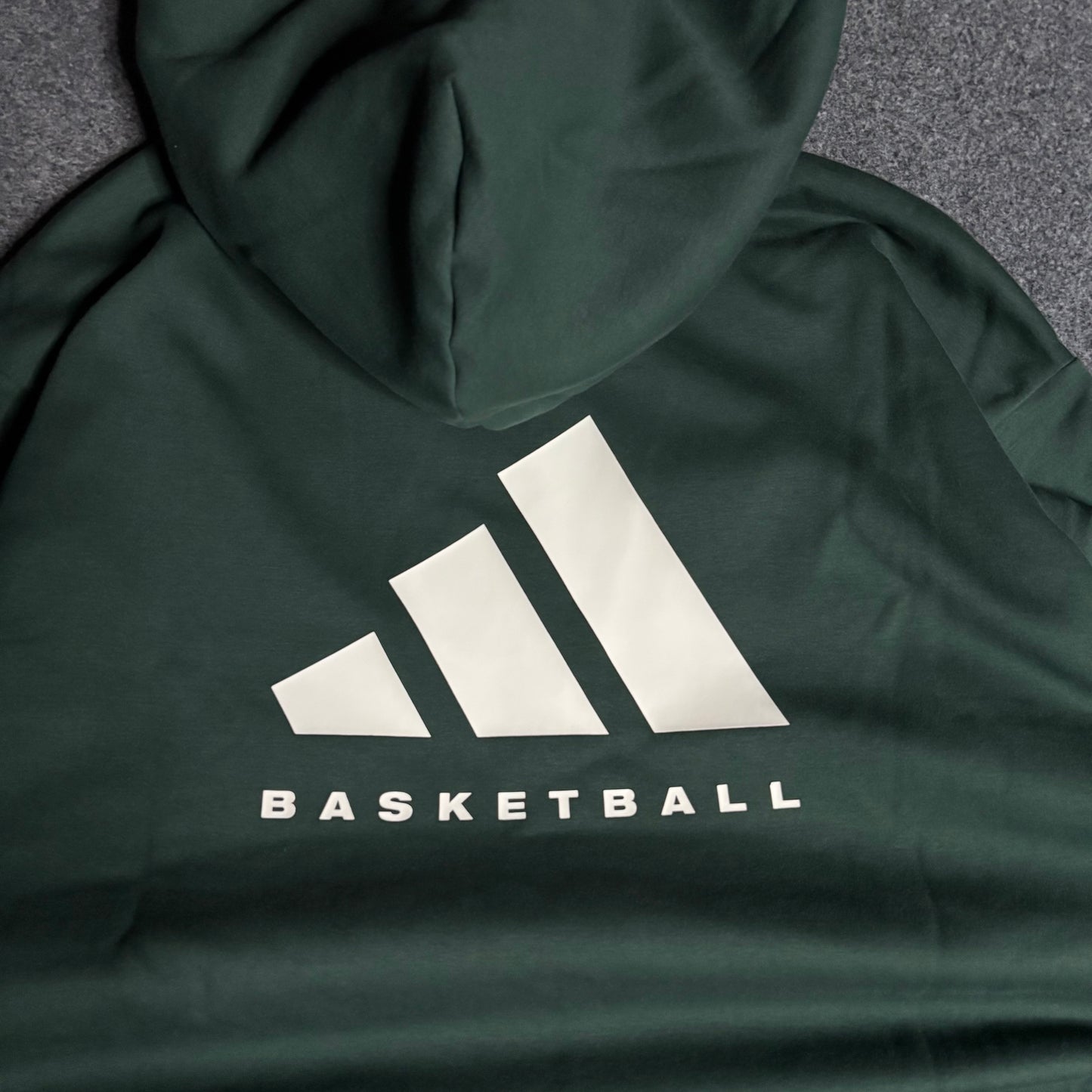 Adidas basketball one fl hoodie mineral green